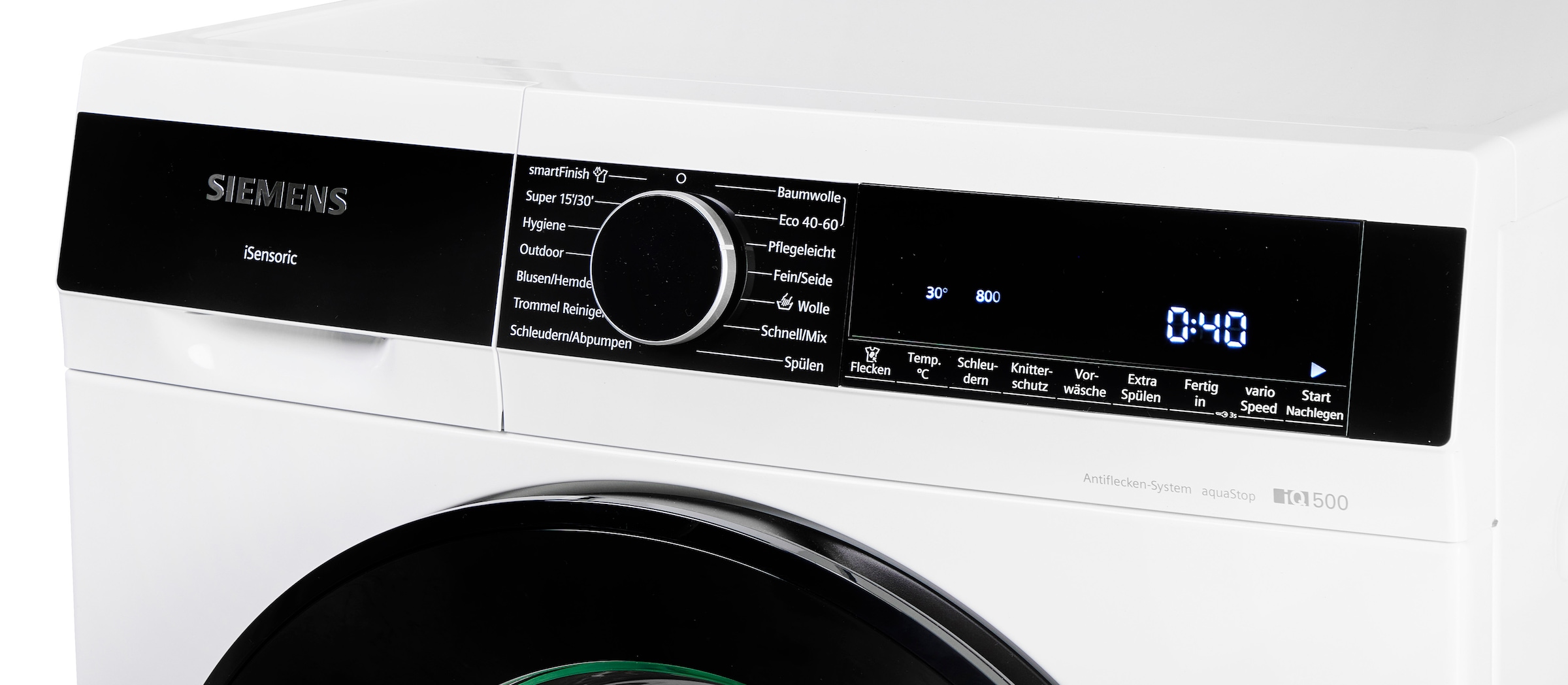 SIEMENS Waschmaschine iQ500 »WG56G2Z40«, 10 kg, 1600 U/min, Knitter-Programm smartFinish, Antiflecken-System, Outdoor-Programm