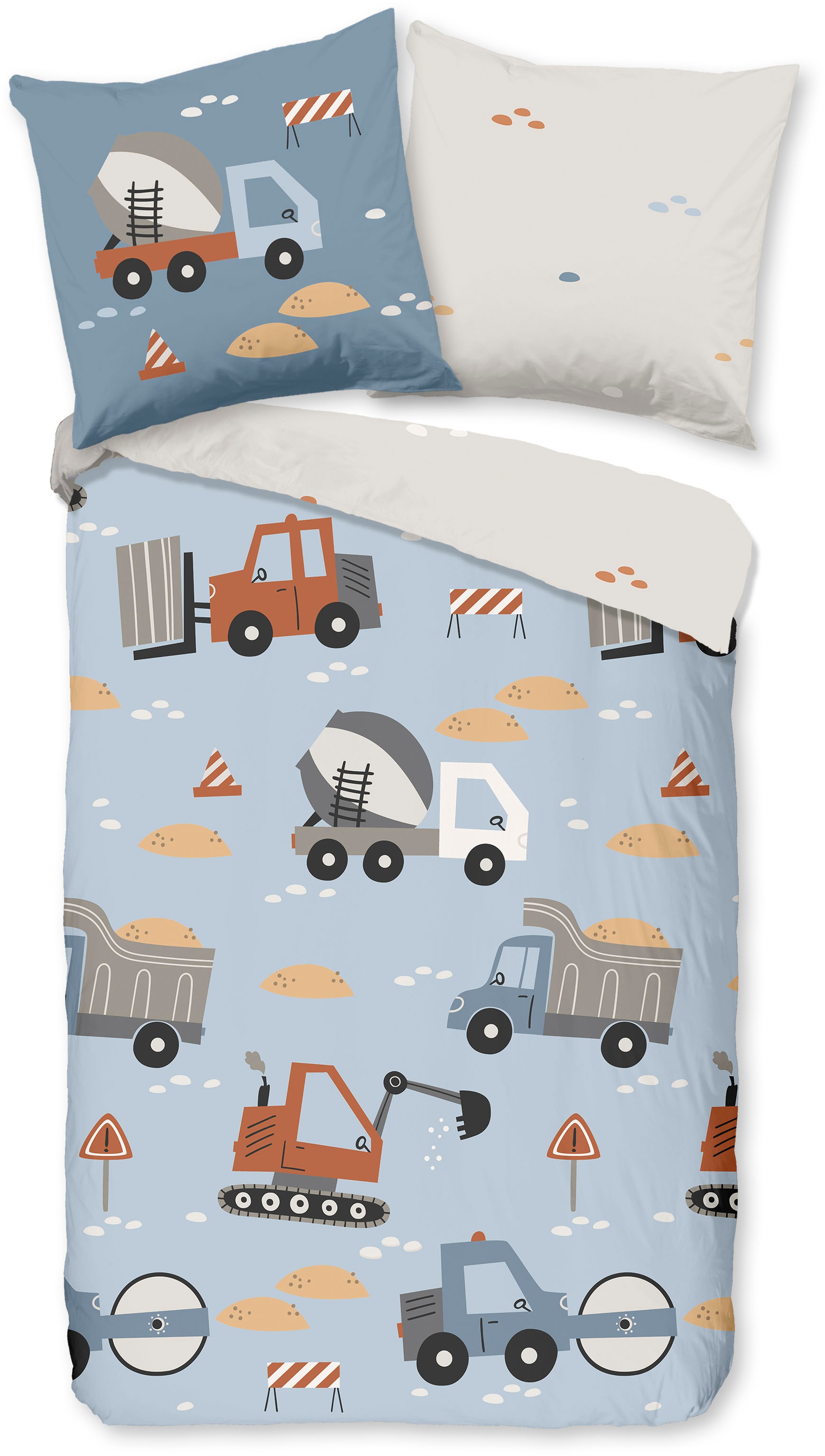 good morning Kinderbettwäsche "Mack" 2 Stk. tlg. Baumwolle, Renforcé, Wende günstig online kaufen