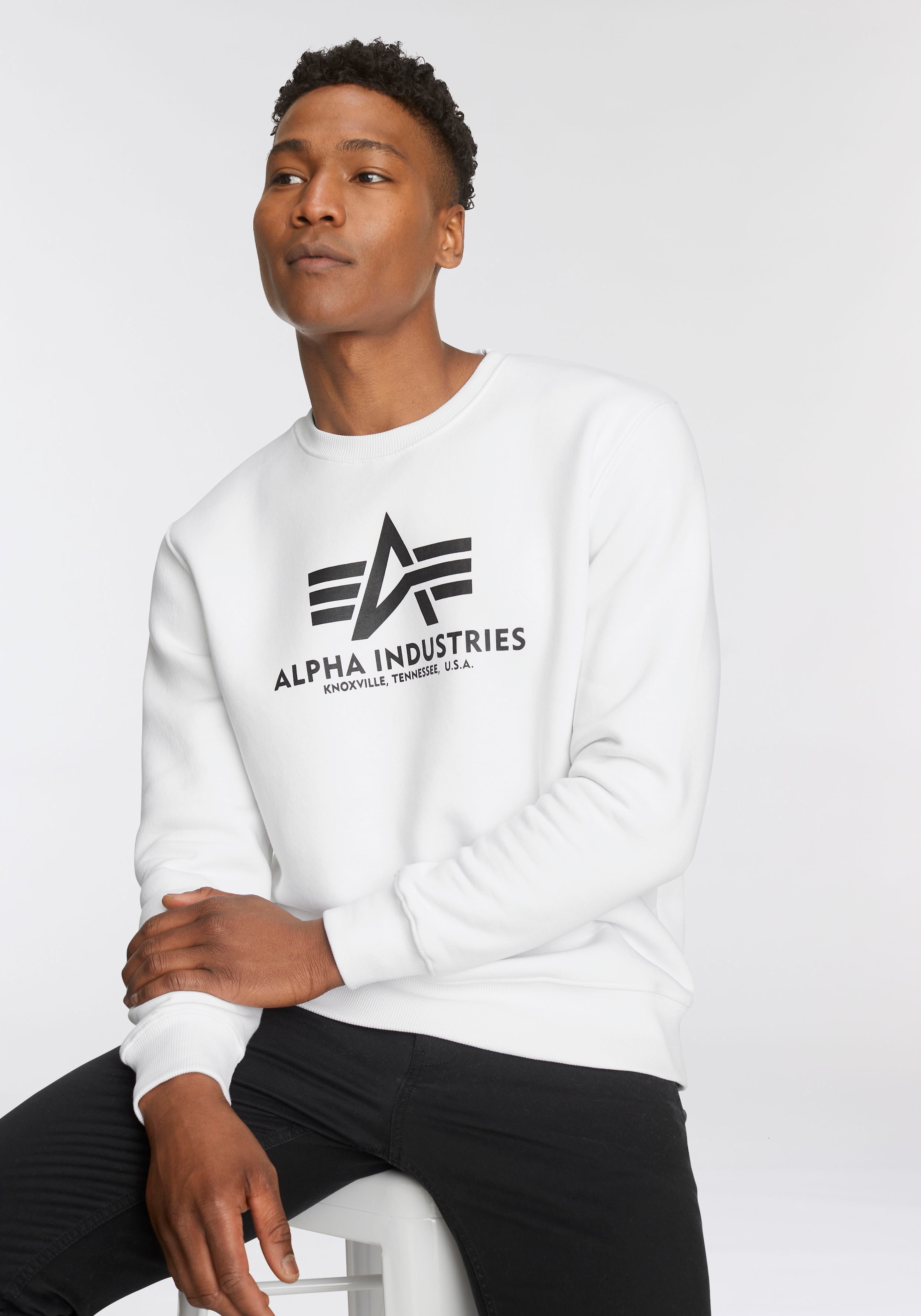 Alpha Industries Sweatshirt "Basic Sweater", Baumwollmischung, regular fit günstig online kaufen