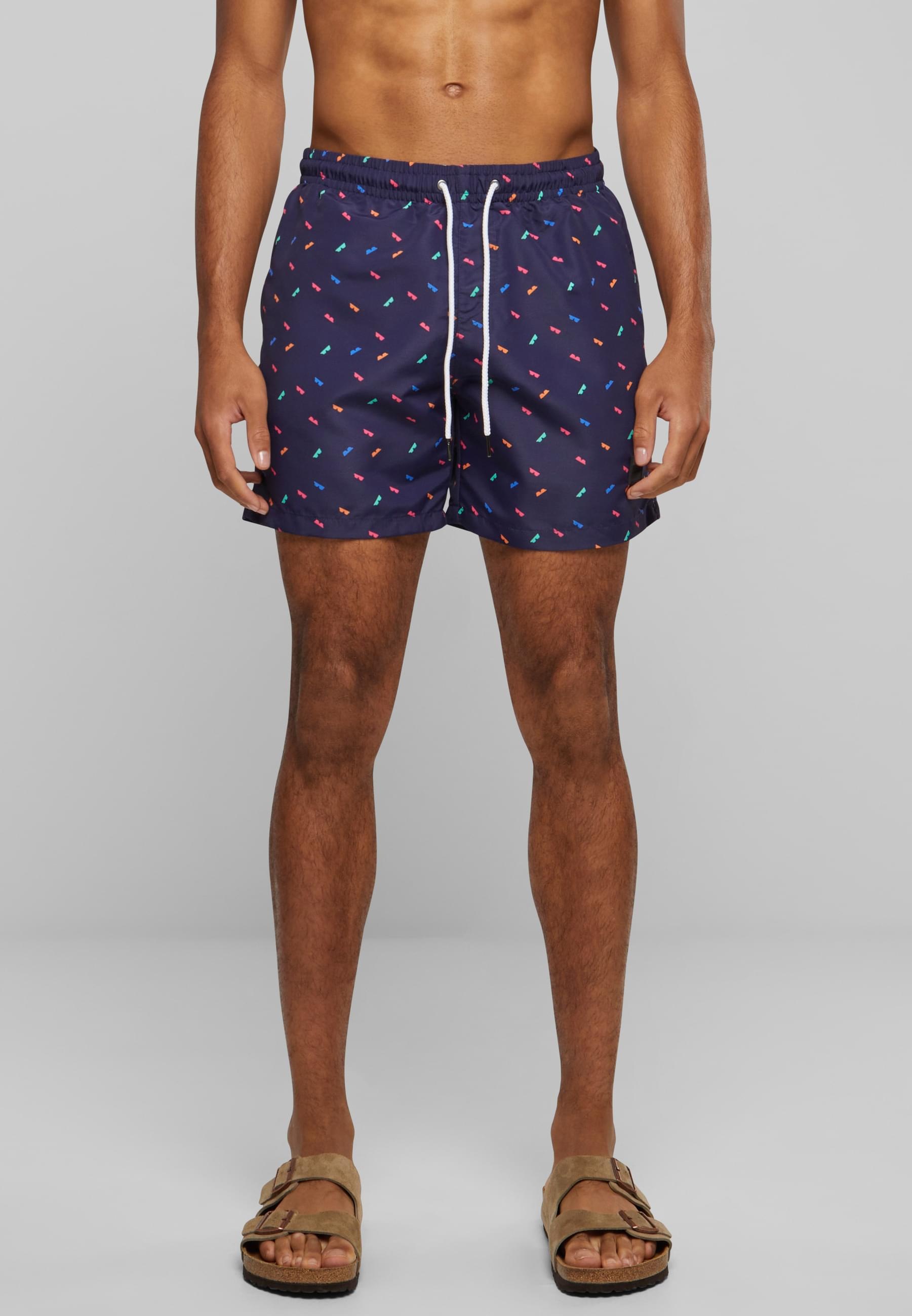 URBAN CLASSICS Badeshorts »Urban Classics Herren Pattern Swim Shorts«