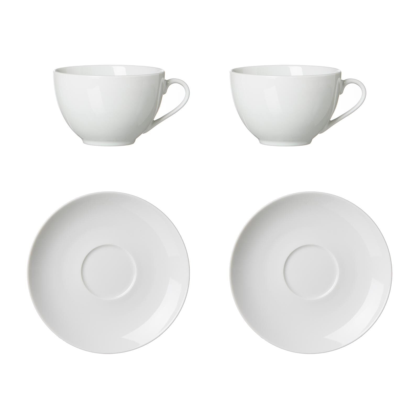 Ritzenhoff & Breker Tasse "Cappucinoset Bianco 4er Set weiß" Spülmaschinengeeignet