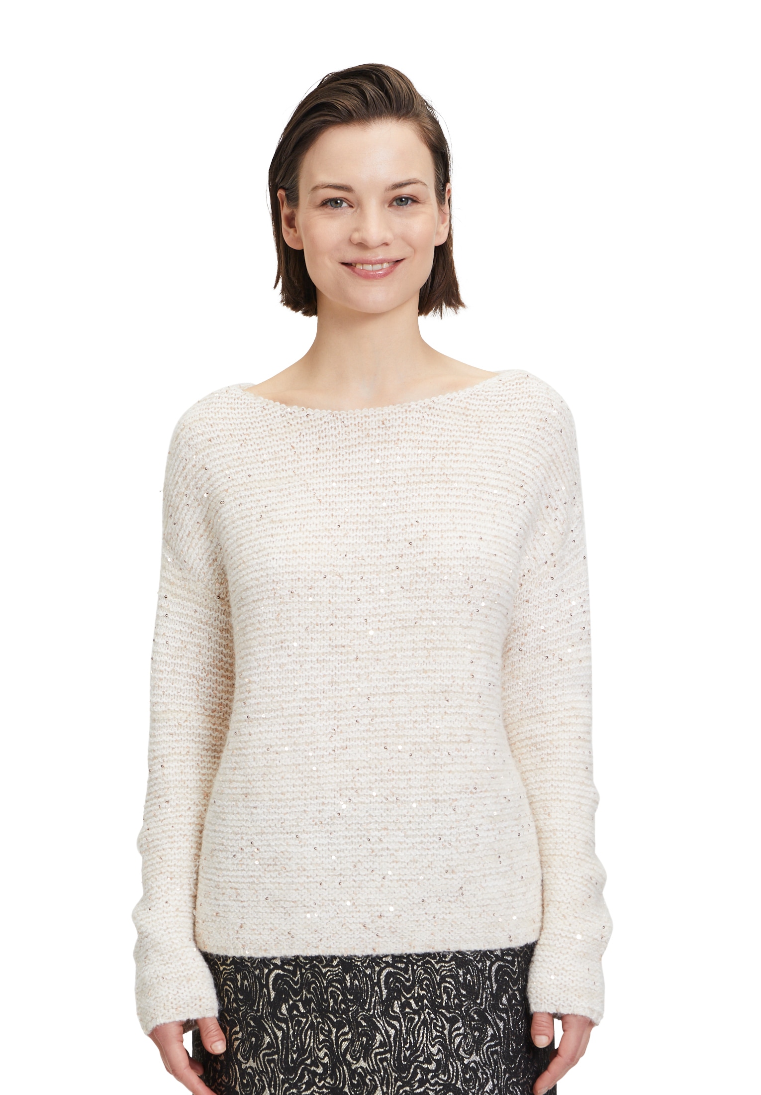 Strickpullover »Betty & Co Strickpullover mit Pailletten«, Pailletten