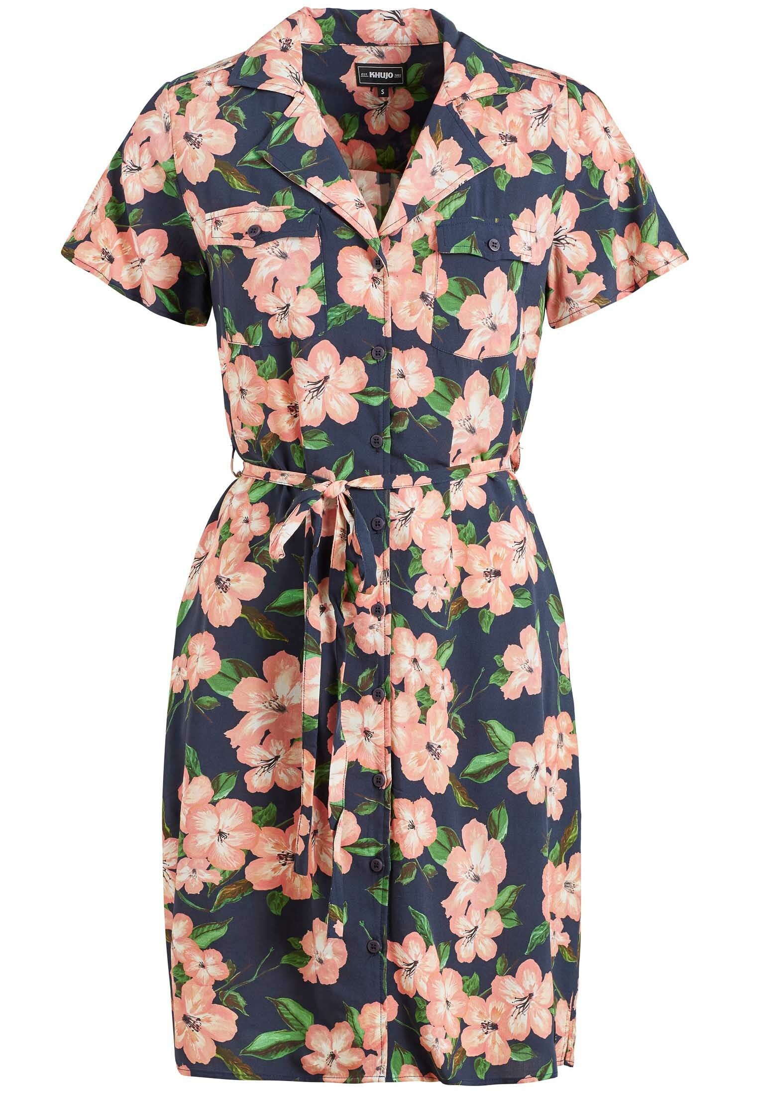 khujo Blusenkleid »khujo Kleid ELIZAVETA«, mit abnehmbarem Stoffgürtel