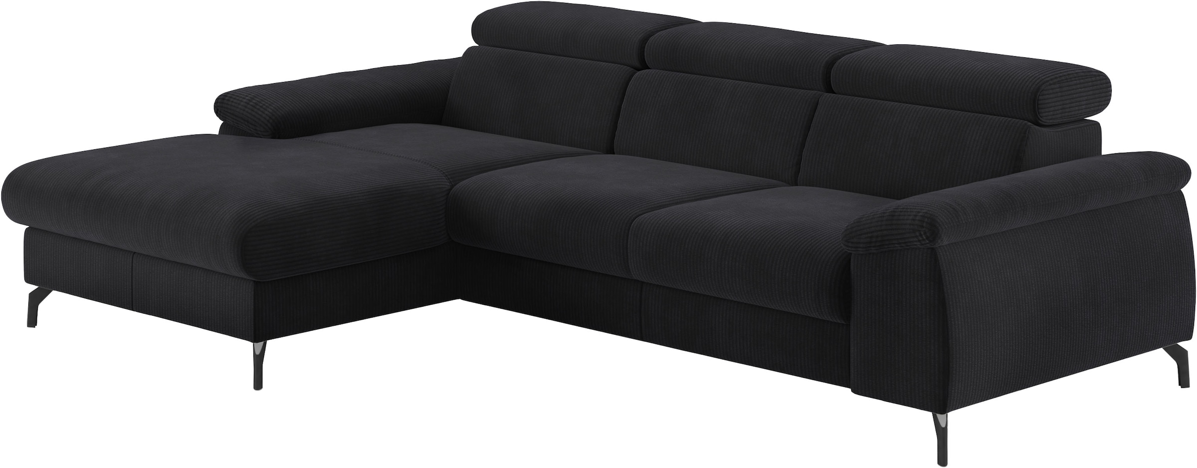 COTTA Ecksofa "Kitty L-Form, B: 242 cm" mit Kopfteilverstellung, optional Schlaffunktion & Bettkasten