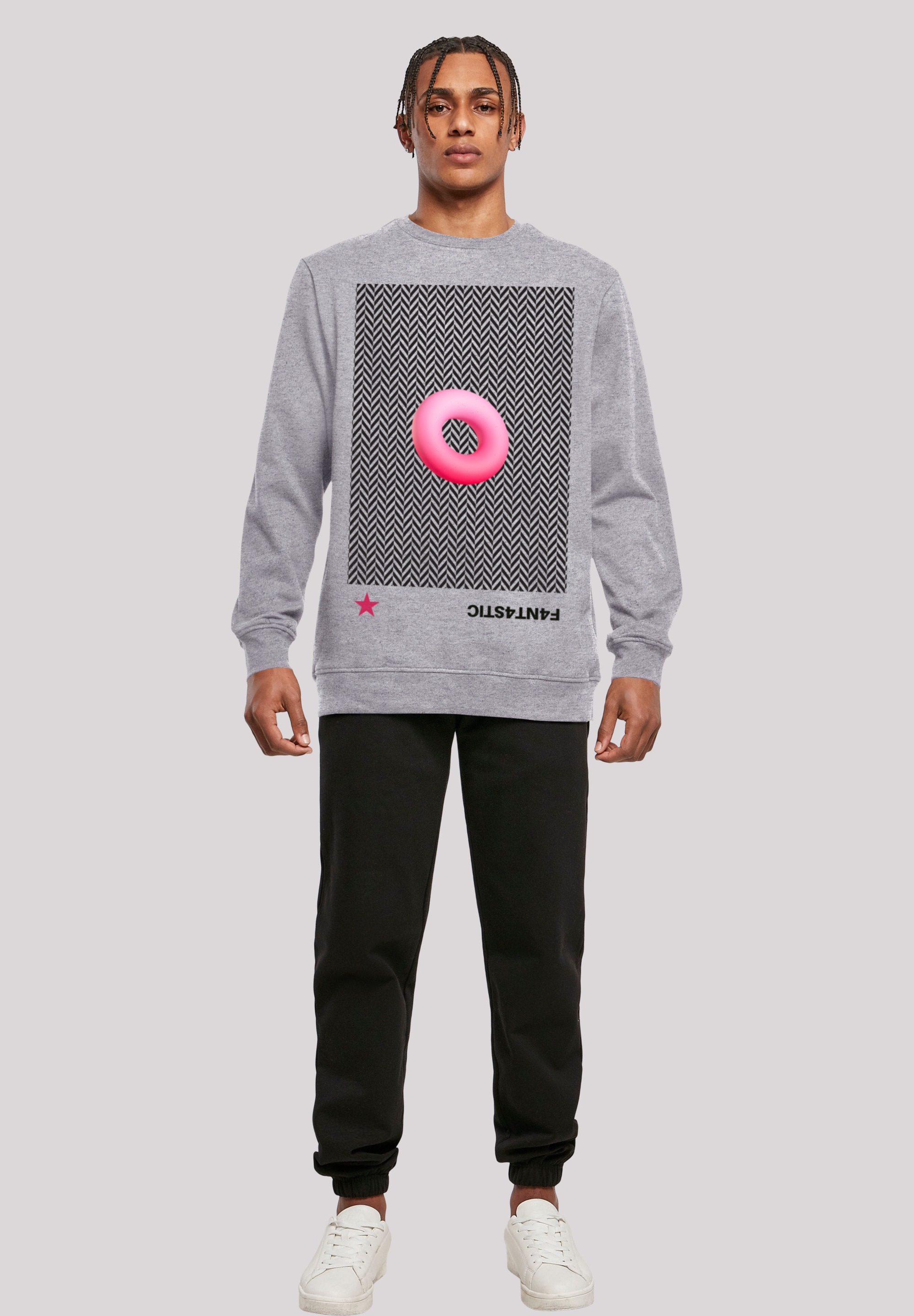 F4NT4STIC Kapuzenpullover »3D PINK RING«, Print