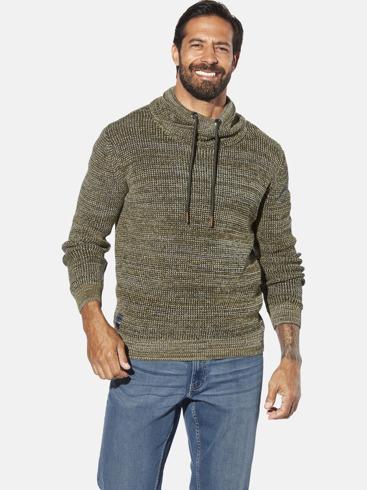 Jan Vanderstorm Schalkragenpullover "Pullover LARNO" günstig online kaufen