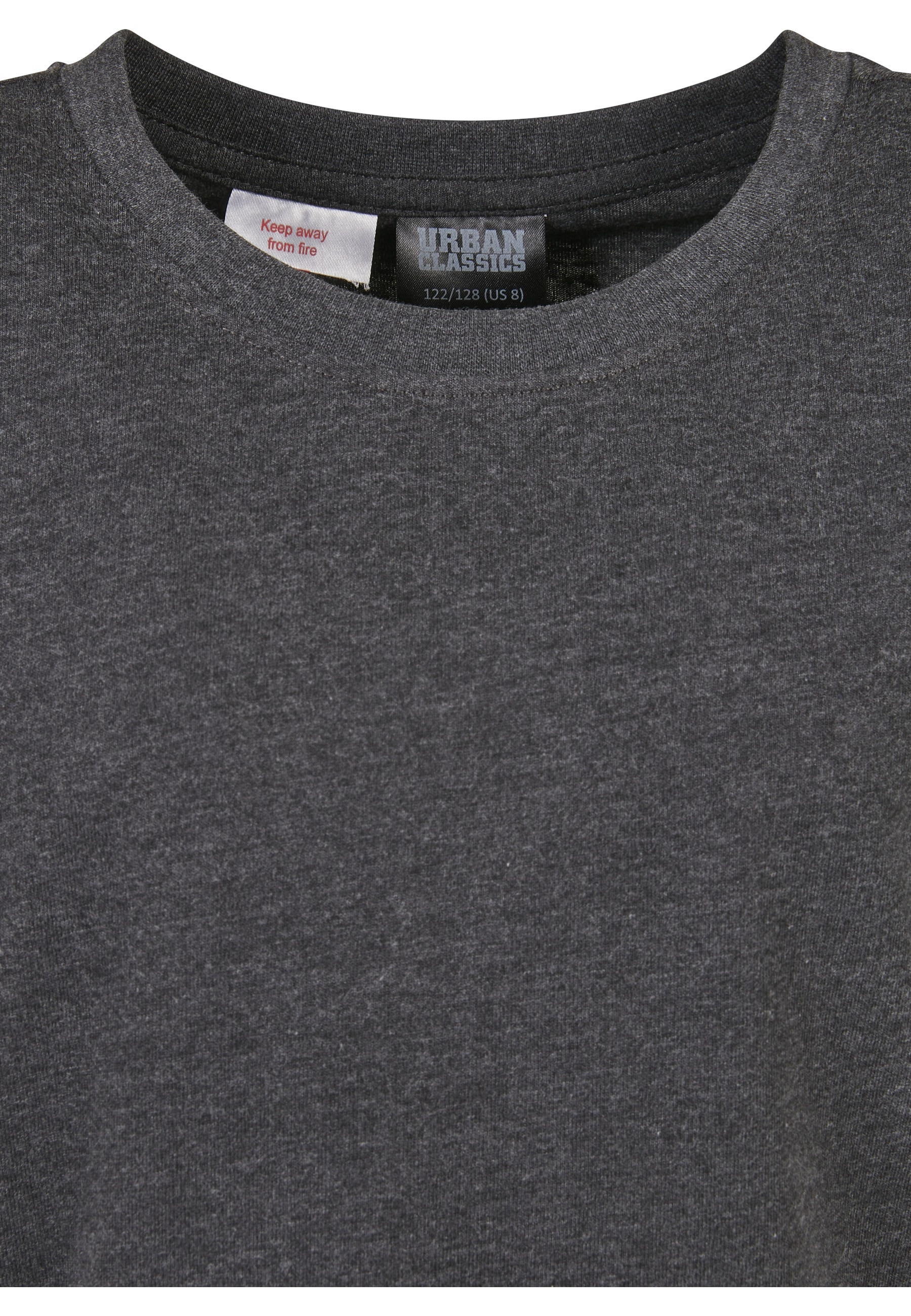 URBAN CLASSICS Kurzarmshirt »Urban Classics Herren Boys Long Shaped Turnup Tee 2-Pack« 1 Stk.