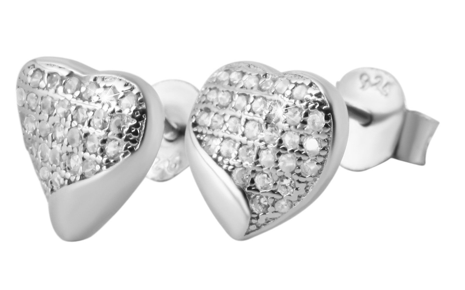 Adelia´s Paar Ohrhänger "Damen Ohrringe – Ohrstecker aus 925 Silber mit Zir günstig online kaufen