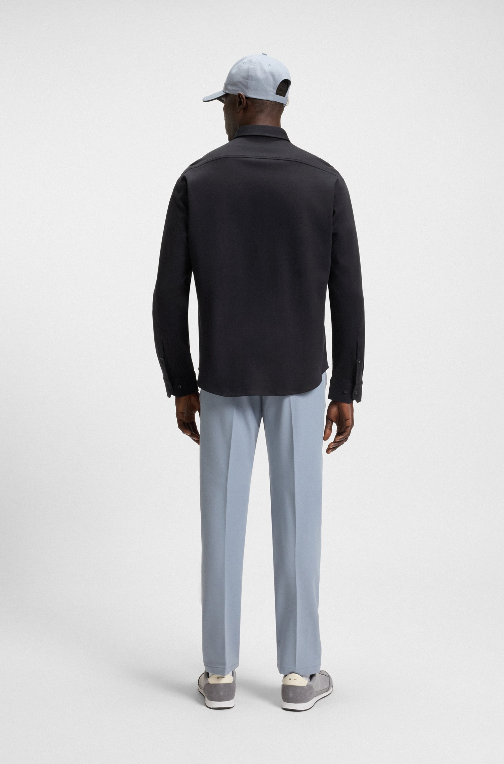 BOSS GREEN Langarmhemd »B Motion L«, softe Baumwolle, Vier-Wege-Stretch, knitterfrei