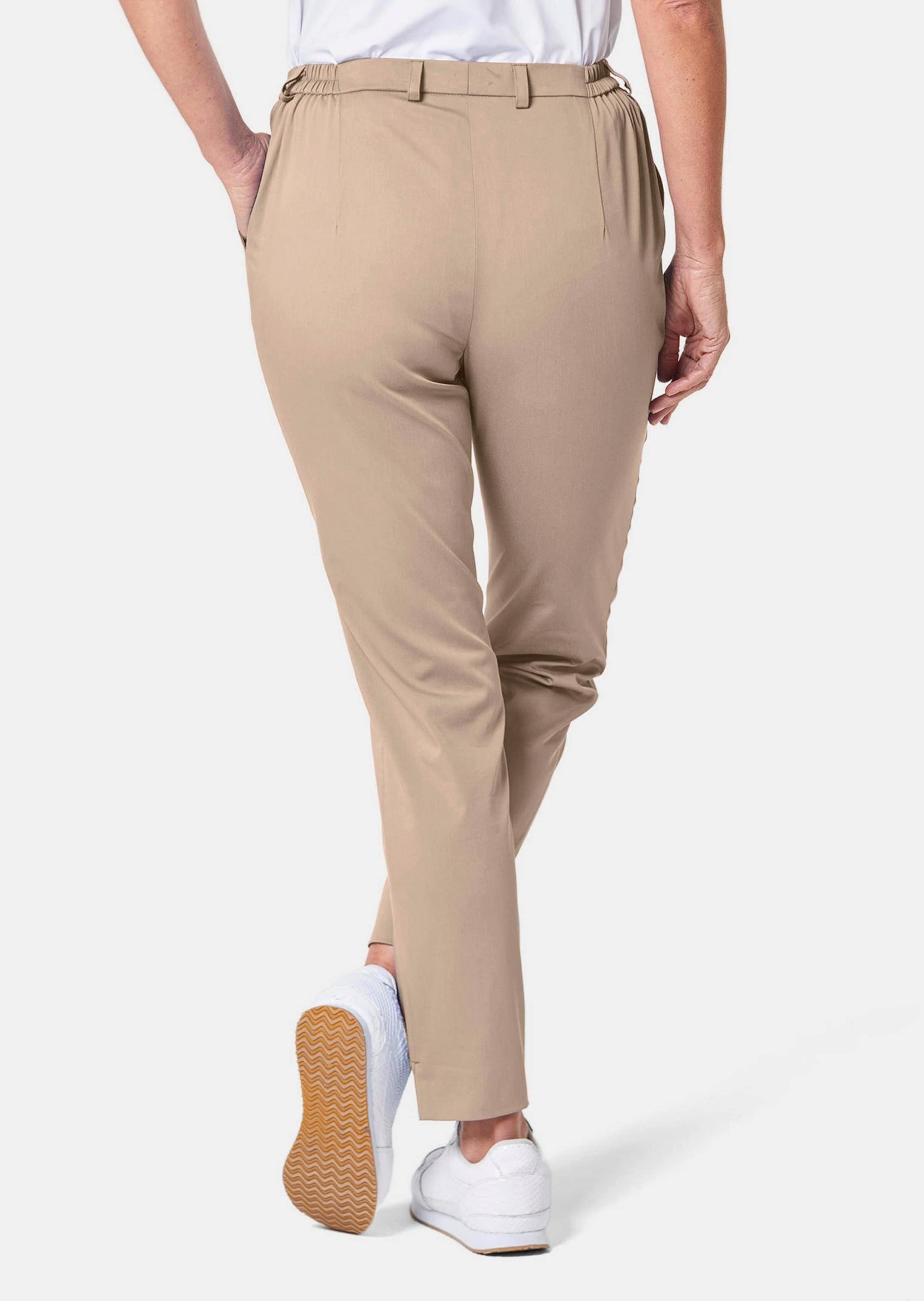 GOLDNER Stoffhose »Satinhose Anna Sportive Hose Anna aus trageangenehmen Satin«
