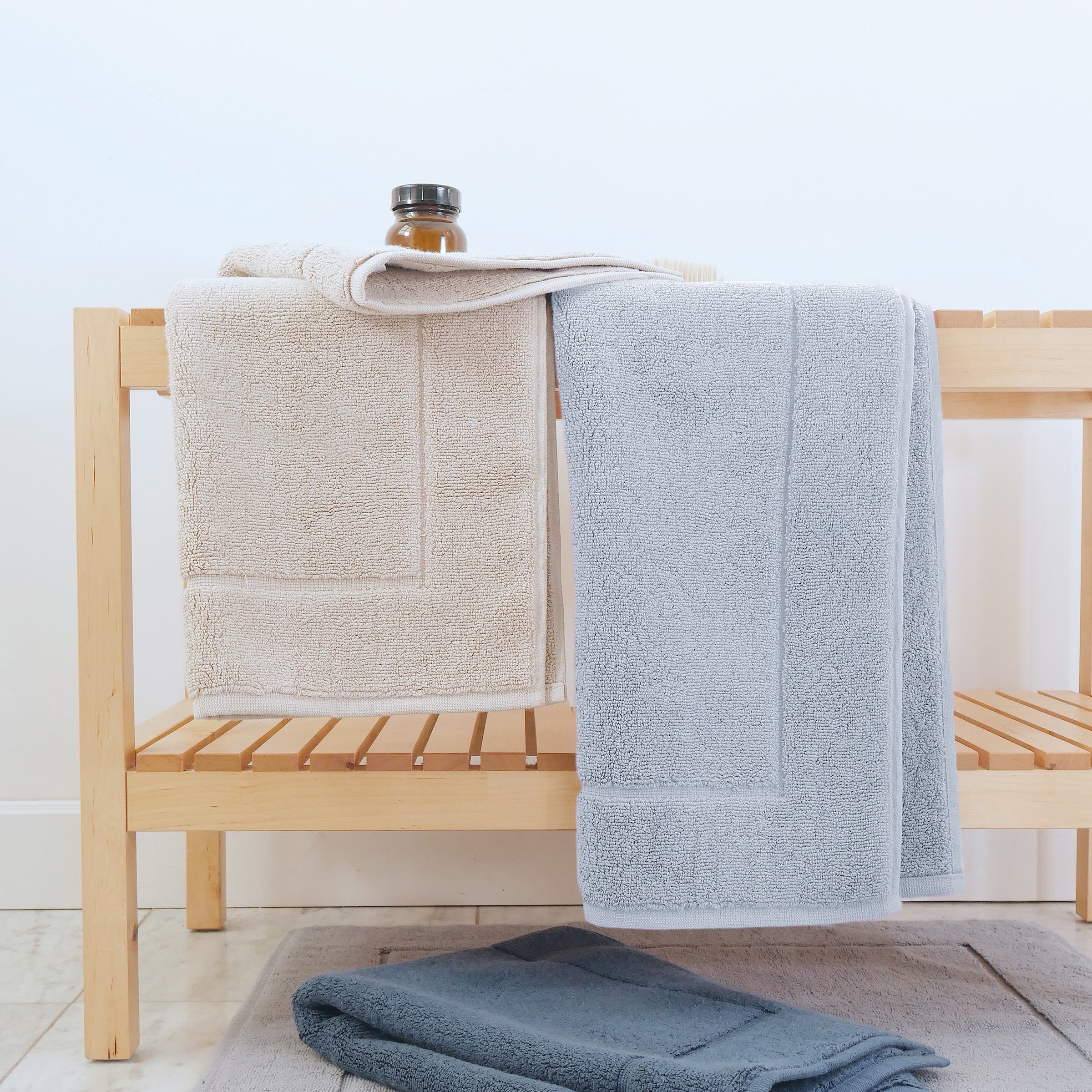 framsohn frottier Badematte »Essential«, beidseitig nutzbar, Baumwolle, Badvorleger, dicht gewebt, Hotelmatte, Zwirnfottier