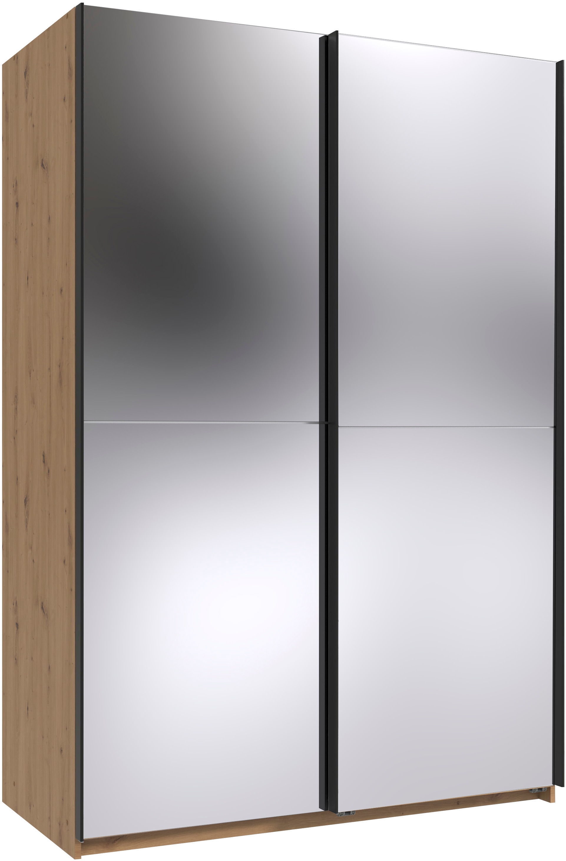 Wimex "Mugano, B/T/H 135 oder 180/65/198cm, Made in Germany" wähle Deine Ausstattung: Basic oder Premium, 2 Schwebetüren mit oder ohne Spiegel, Metallgriffe