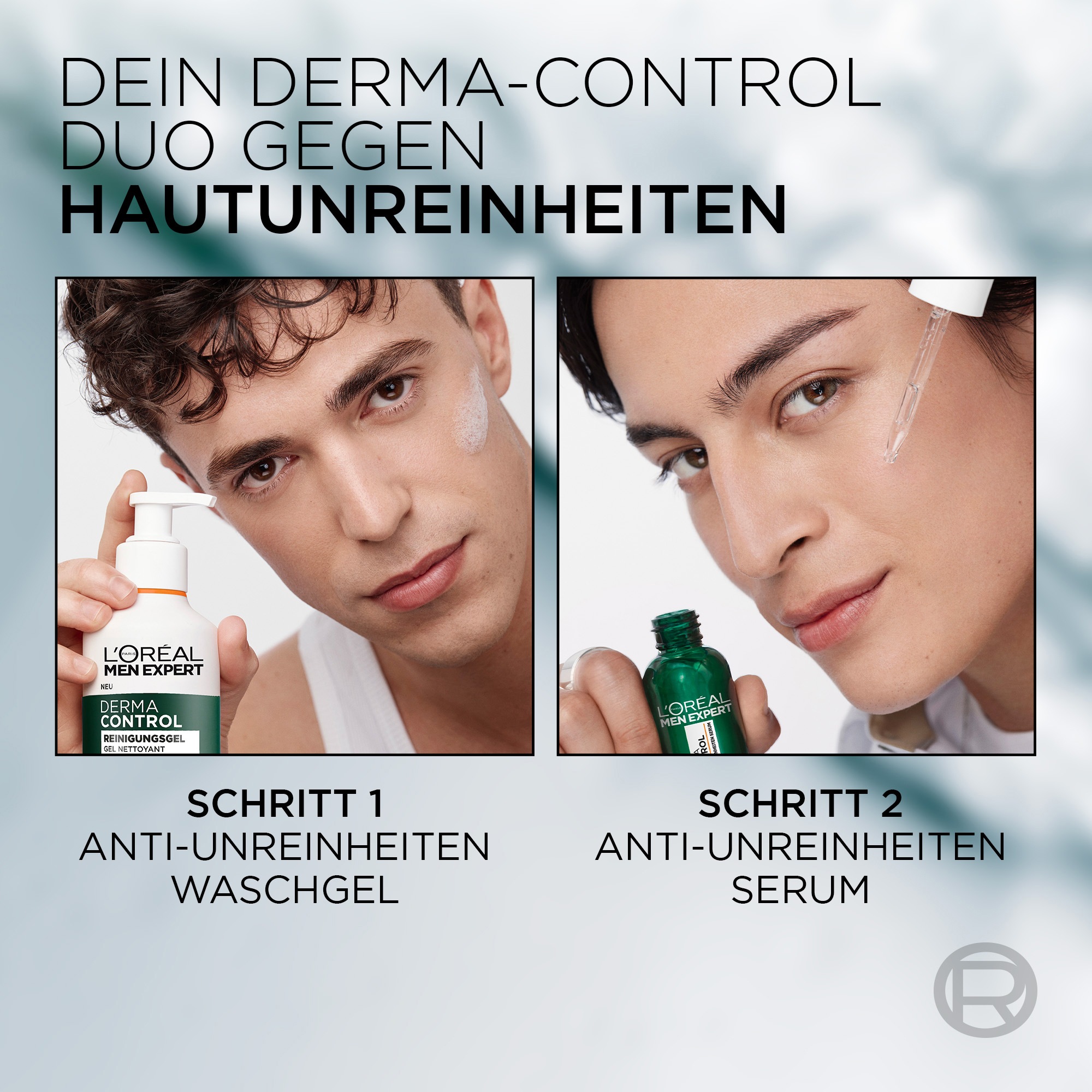 L'ORÉAL PARIS MEN EXPERT Pflegestift »Derma Control Set: Reinigungsgel & Anti-Unreinheiten Serum«