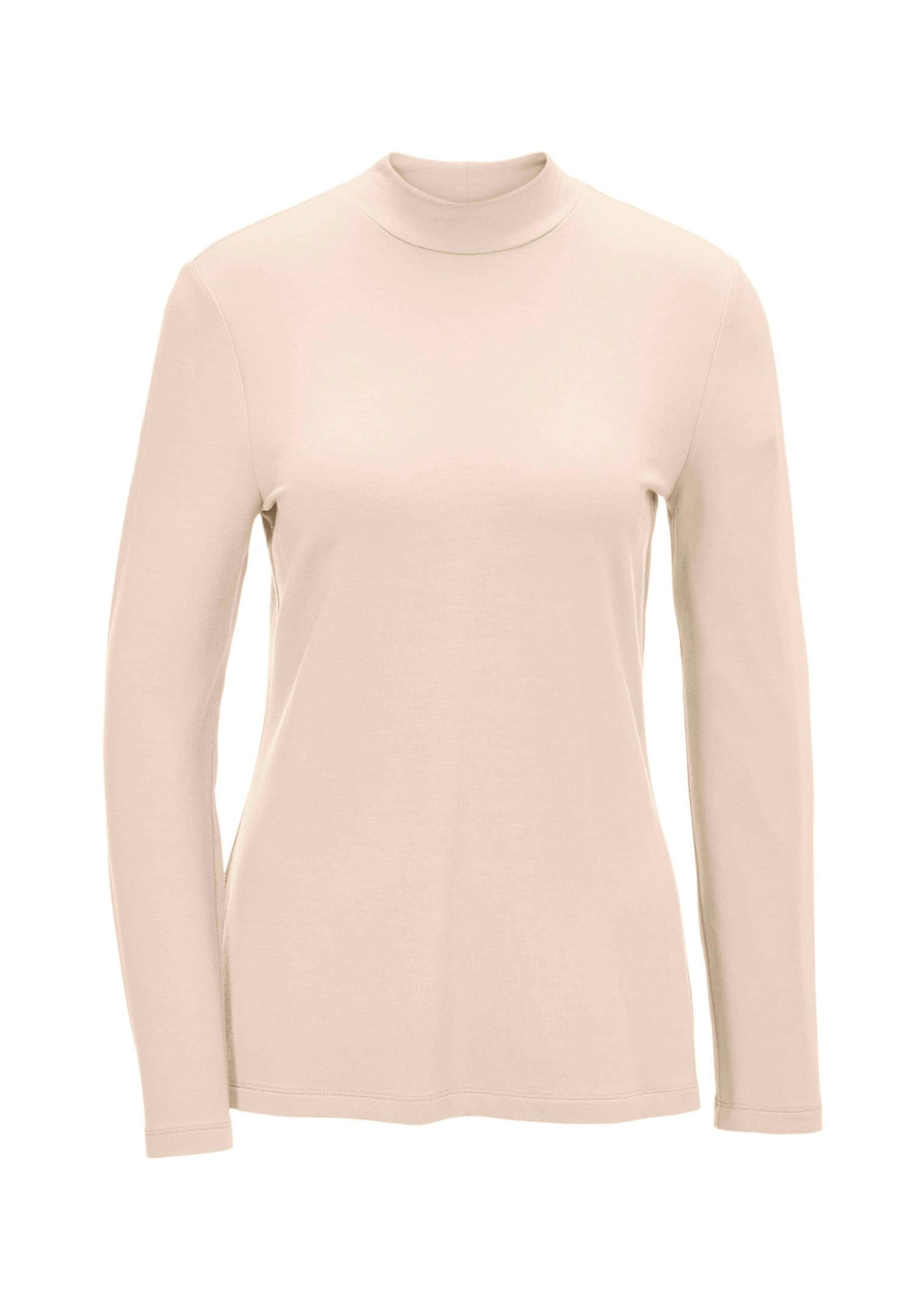 GOLDNER Longpullover "Stehkragenshirt mit Langarm" Ohne
