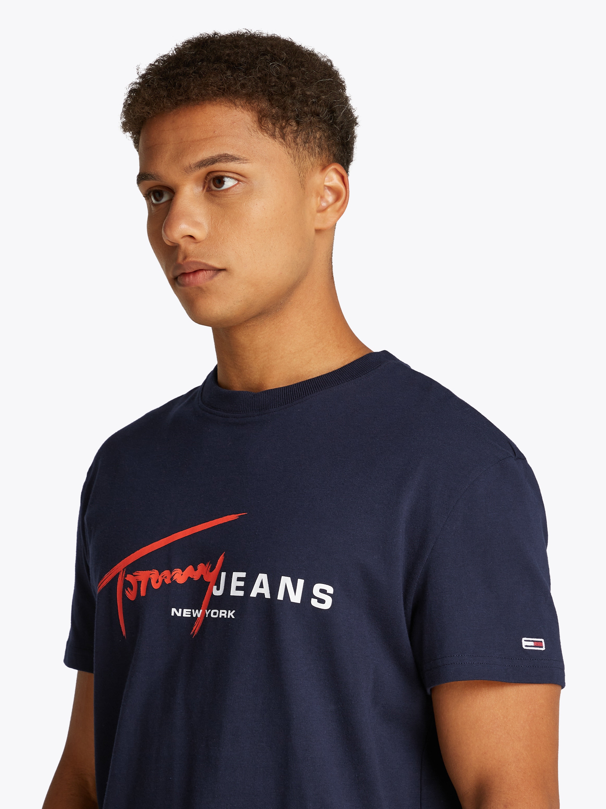 Tommy Jeans Kurzarmshirt "TJM REG SIGNTR DNA TEE EXT", Mit Rundhalsausschni günstig online kaufen