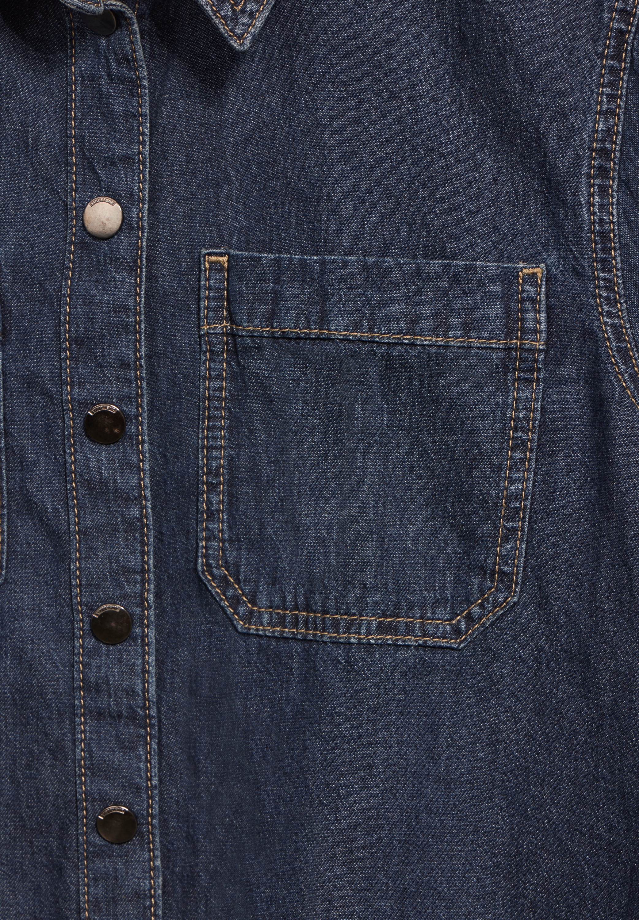 STREET ONE Jeansbluse, in Denim-Optik