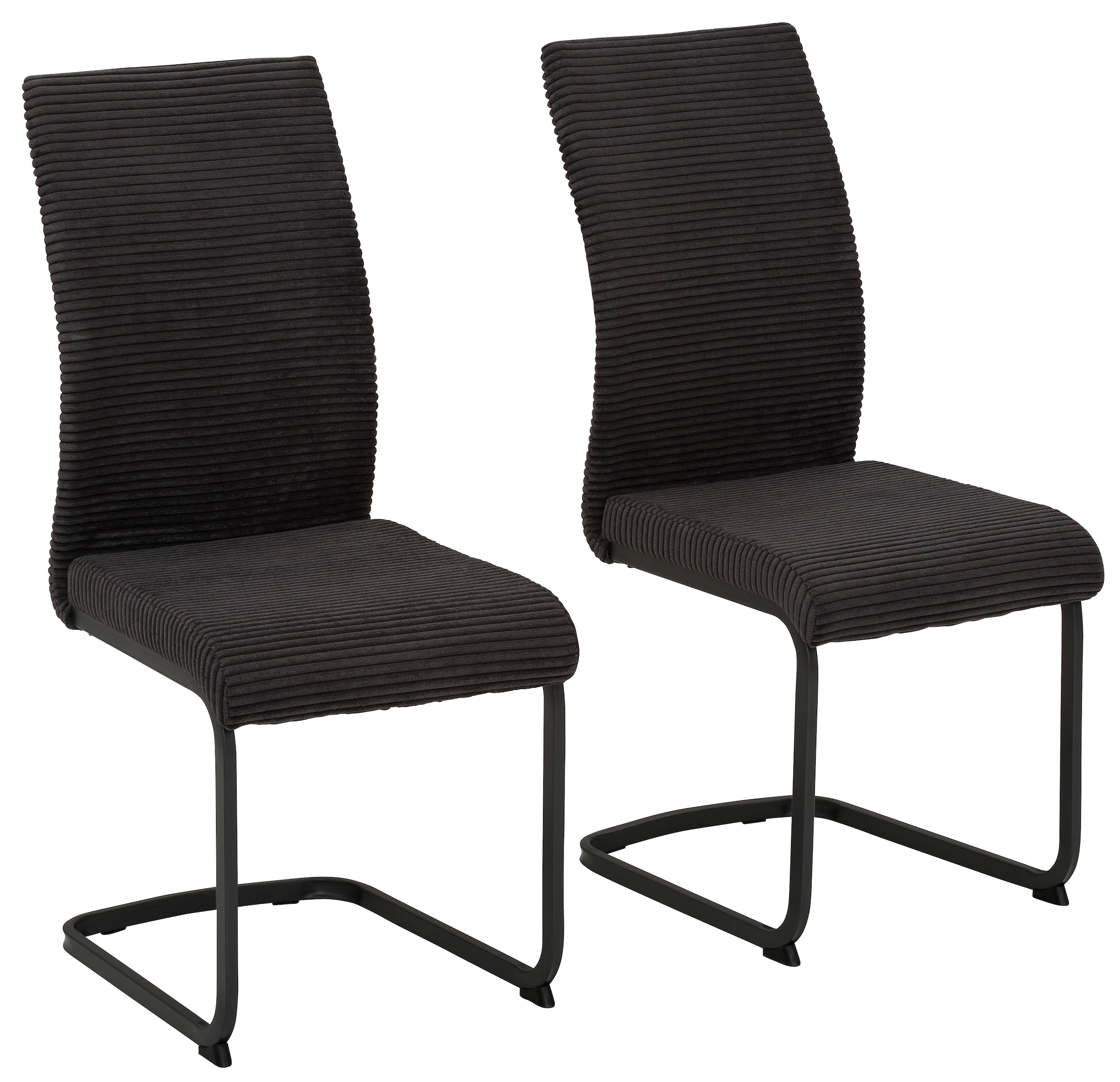 Home affaire Esszimmerstuhl »KATRIN II, Freischwinger«, (Set), 2 St., Bezug Cordstoff