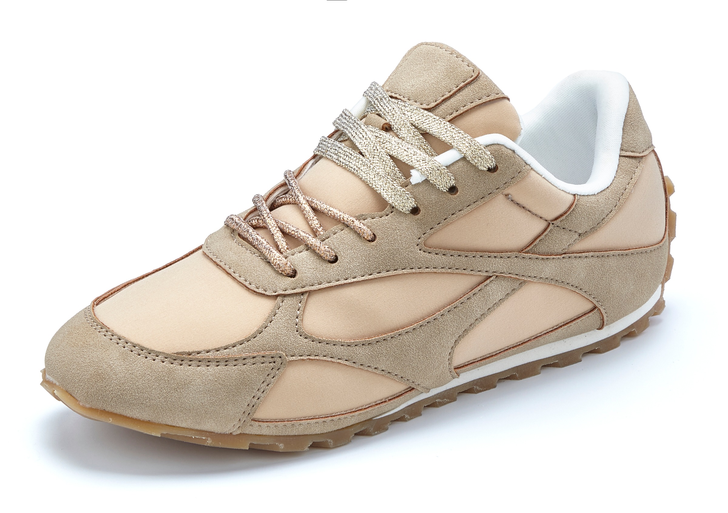 LASCANA Sneaker »Retro-Schürer, Schnürhalbschuh, Freizeitschuh, Retro-Sneaker«  mit verschiedenen Schürsenkeln VEGAN