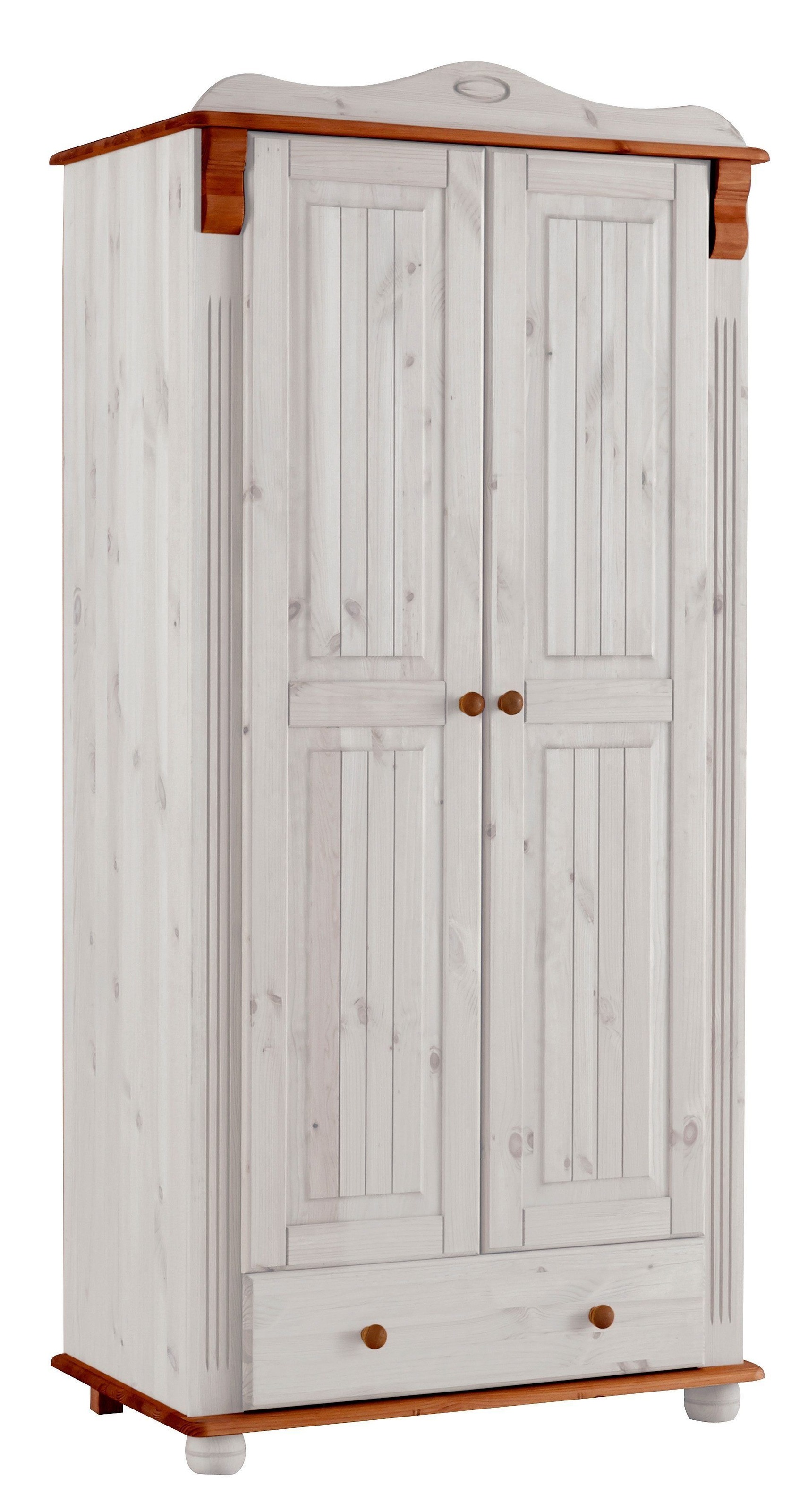 OTTO home Kleiderschrank "Adele" aus massiver Kiefer, Landhausstil