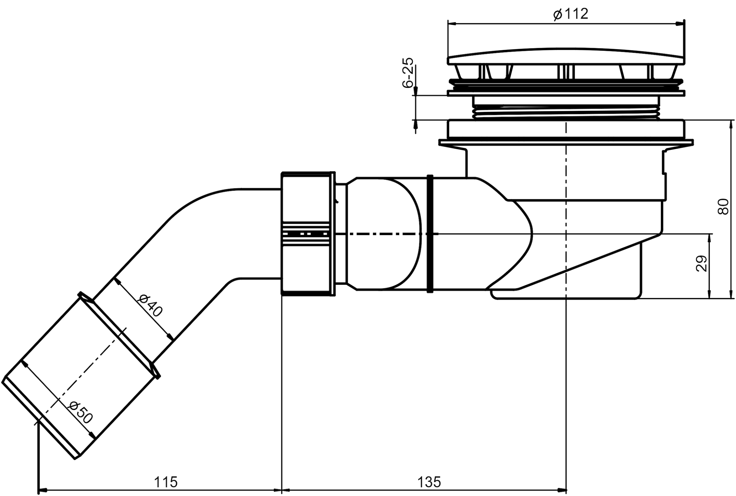 OTTOFOND Duschwanne, (Set), 100x80x3 cm, mit Fußgestell, Ablaufgarnitur und Fugendichtband