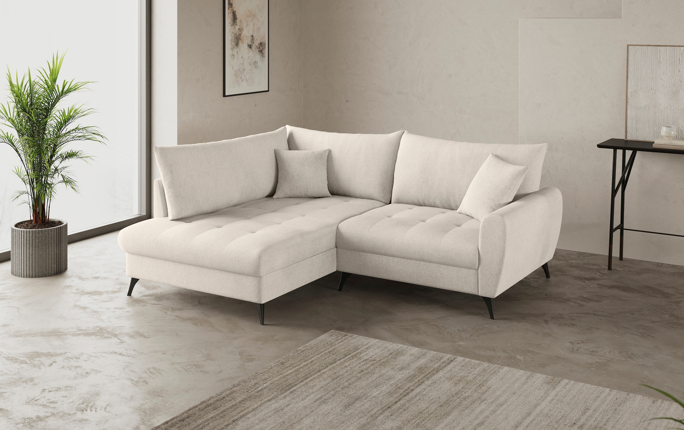 Home affaire Ecksofa "Blackburn II, L-Form", Mit Kaltschaumpolsterung bis 1 günstig online kaufen