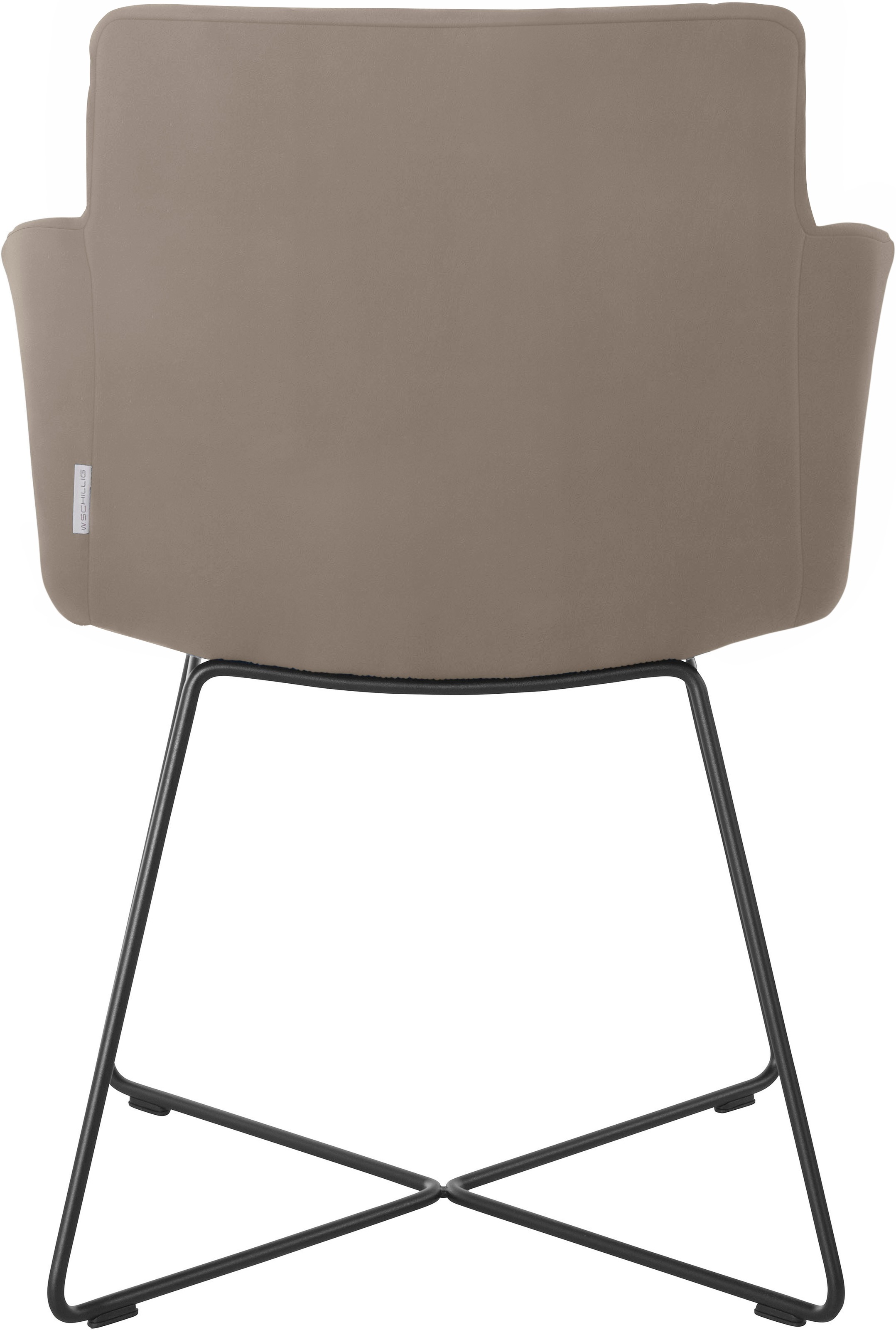 Thumbnail - W.SCHILLIG Armlehnstuhl "jakob" () mit Drahtrohrgestell in Schwarz pulverbeschichtet