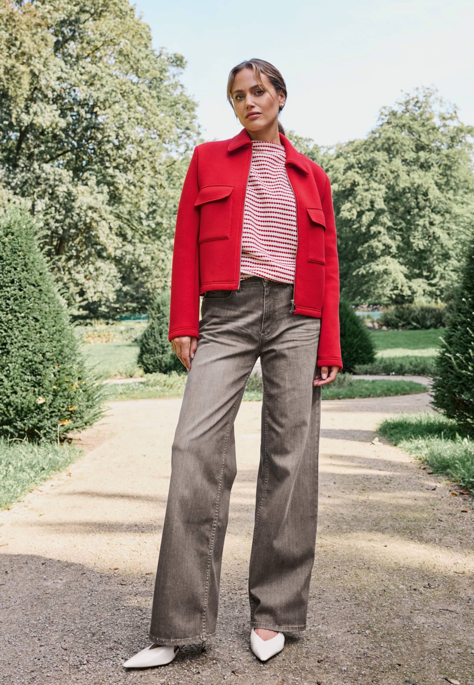 Zero Jackenblazer »zero Sweatjacke mit Klappentaschen«, weiteres Detail