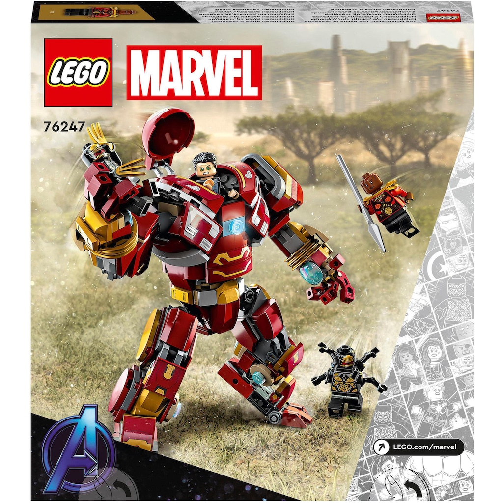 LEGO® Konstruktionsspielsteine »Hulkbuster: Der Kampf von Wakanda (76247), LEGO® Marvel«, (385 St.), Made in Europe