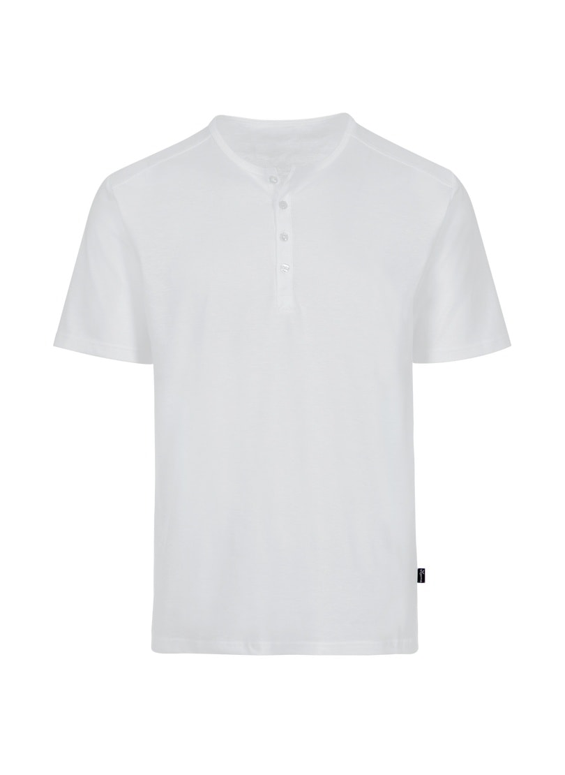 T-Shirt »TRIGEMA | ▷ DELUXE bestellen Baumwolle« T-Shirt Trigema BAUR mit Knopfleiste