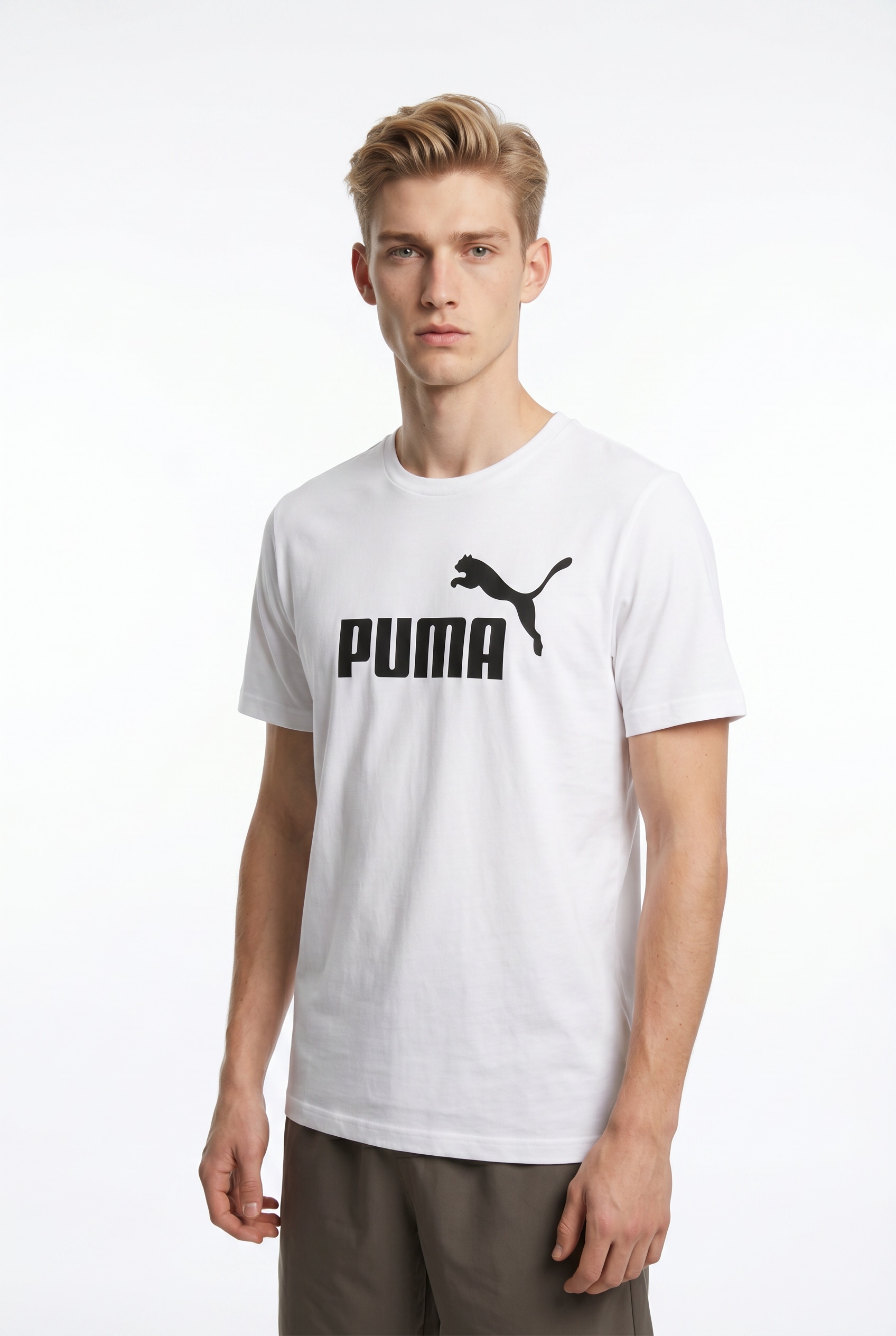 PUMA T-Shirt "ESS NO 1 LOGO TEE" sportlicher Stil, Kurzarm, Rundhalsausschnitt