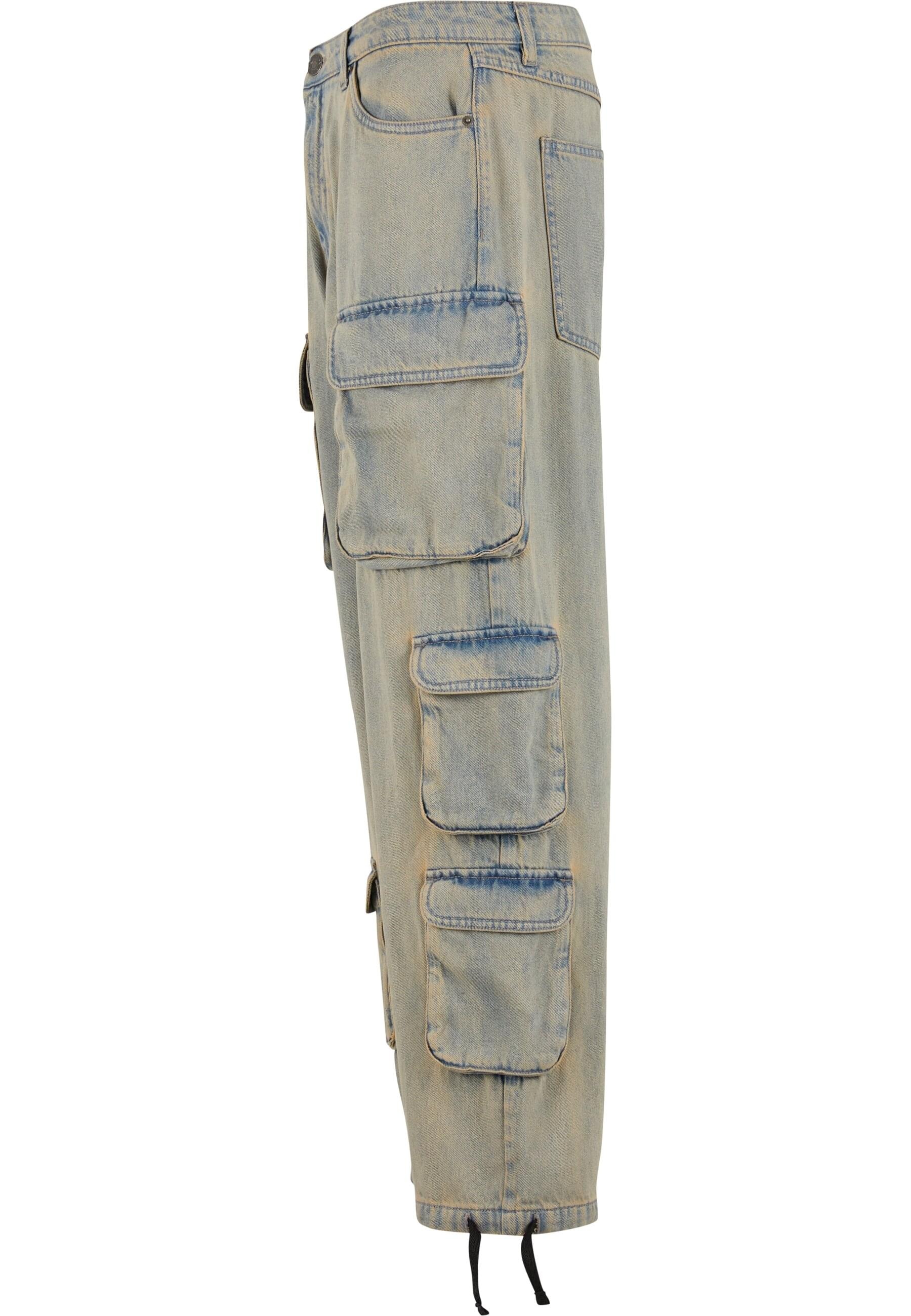 URBAN CLASSICS Cargohose »Urban Classics Multi Pocket Denim Cargo«, (1 tlg.)