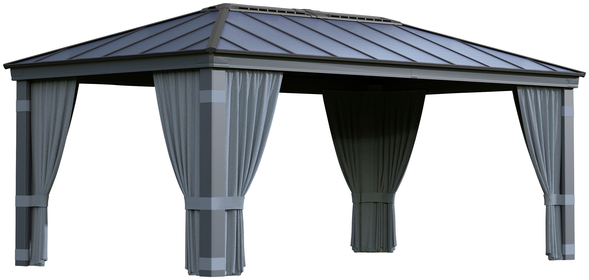 Palram - Canopia Pavillonseitenteil »Dallas«, Vorhangset Dallas 212 x 507cm