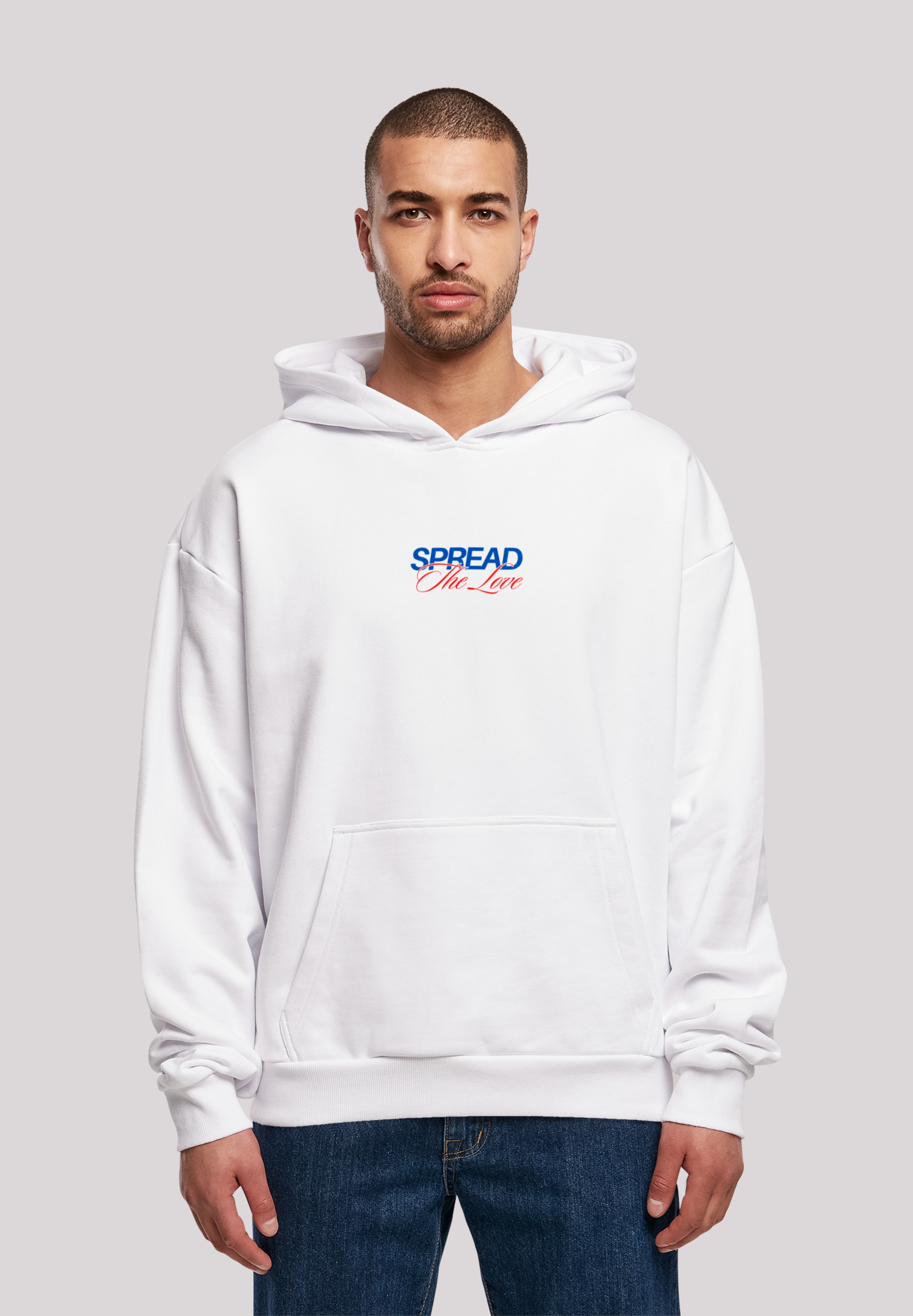 F4NT4STIC Kapuzenpullover "Spread The Love Valentinstag Streetwear Front", günstig online kaufen