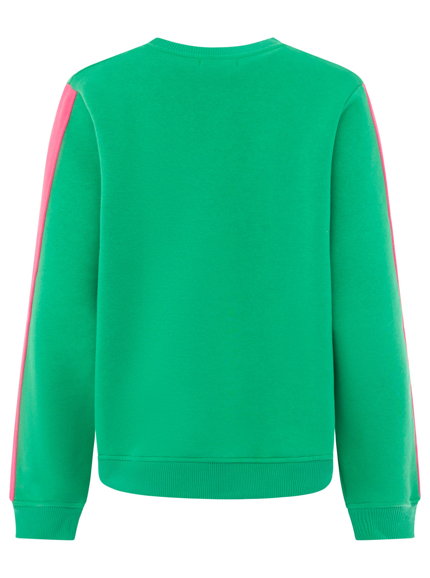 Zwillingsherz Sweatshirt »"Smile Everyday"«, pinker Streifen am Arm, Rundhals, gesticktes Herz und Schrift

