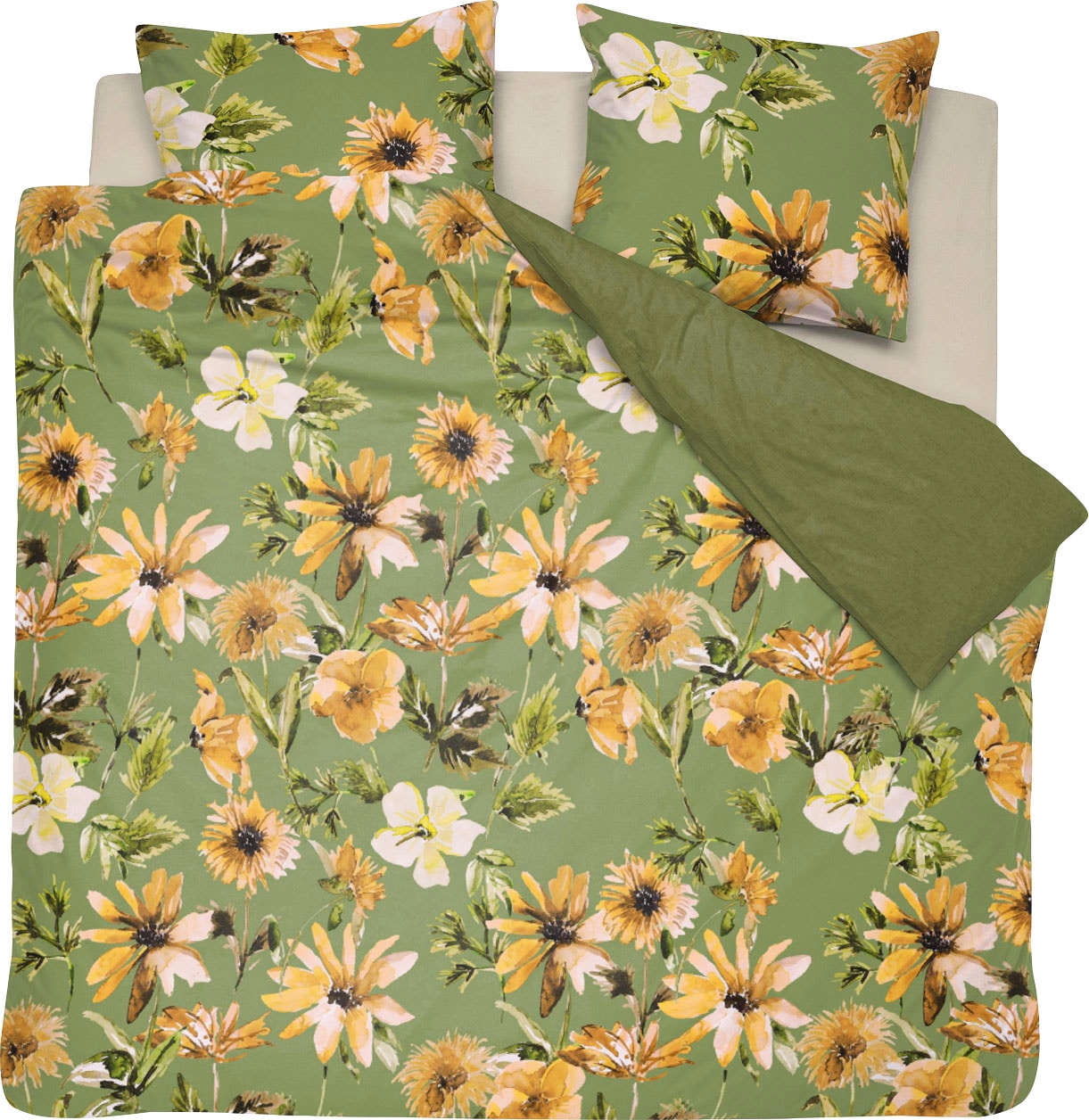 Cinderella Wendebettwäsche "Cleo" 3 Stk. mit floralem Print günstig online kaufen