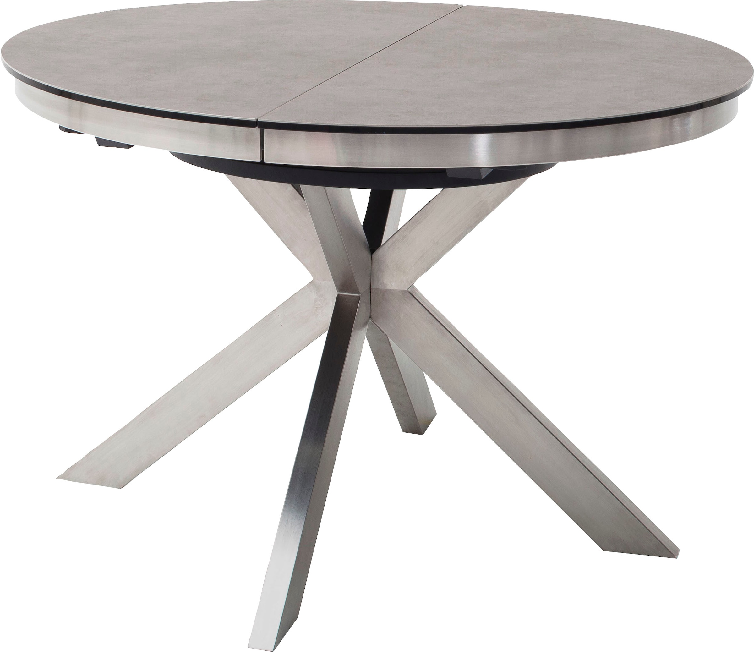MCA furniture Esstisch »Winnipeg«, Tisch rund ausziehbar, Glas Keramik mit  Synchronauszug kaufen | BAUR