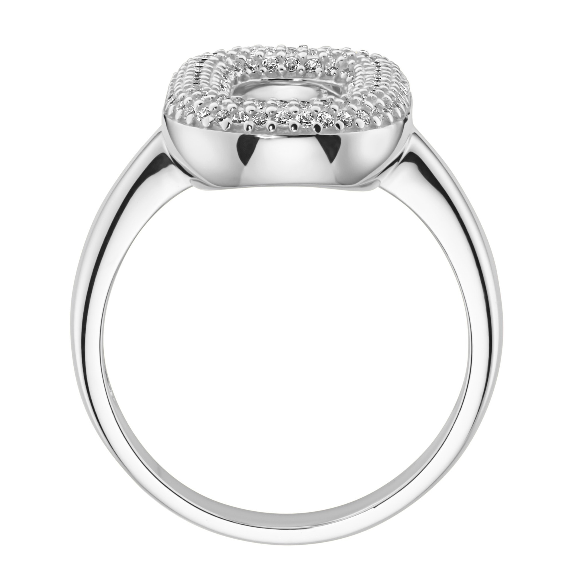 GIORGIO MARTELLO MILANO Silberring »mit weißen Zirkonia, Silber 925«