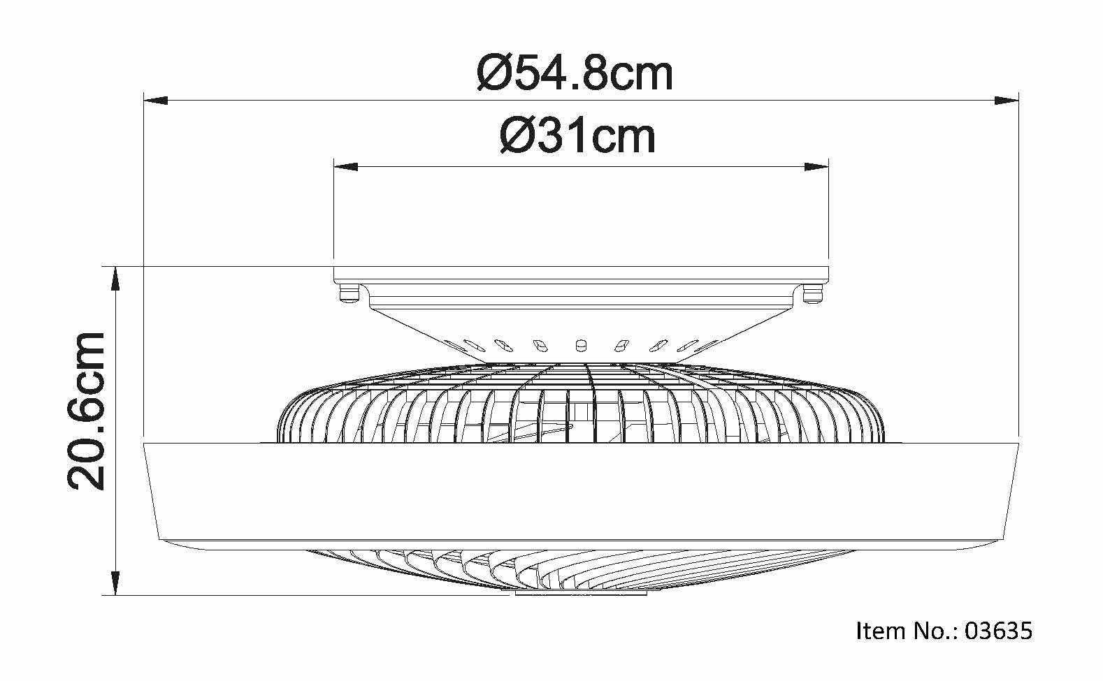 GLOBO LIGHTING Deckenleuchte »GHARRA« LED-Modul 1 Stk. warmweiß - kaltweiß Ventilator Funktionen kühlen CCT 2700-6500K weiß grau Wohnraumkühlung