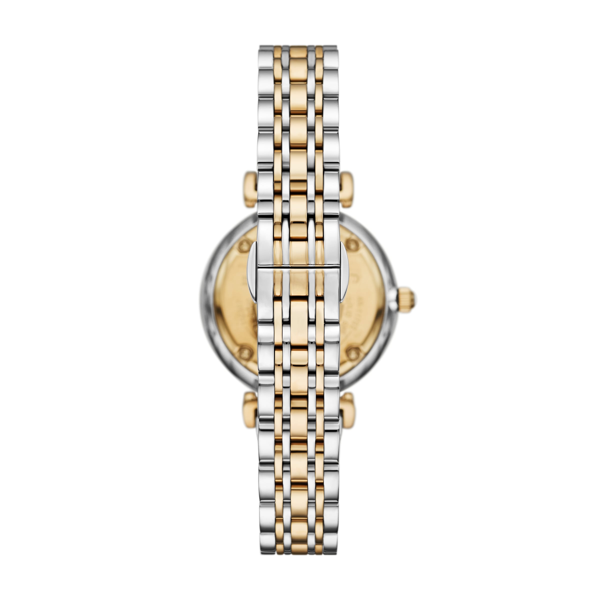 Emporio Armani Quarzuhr, Armbanduhr, Damenuhr, Edelstahlarmband, analog, Glassteine