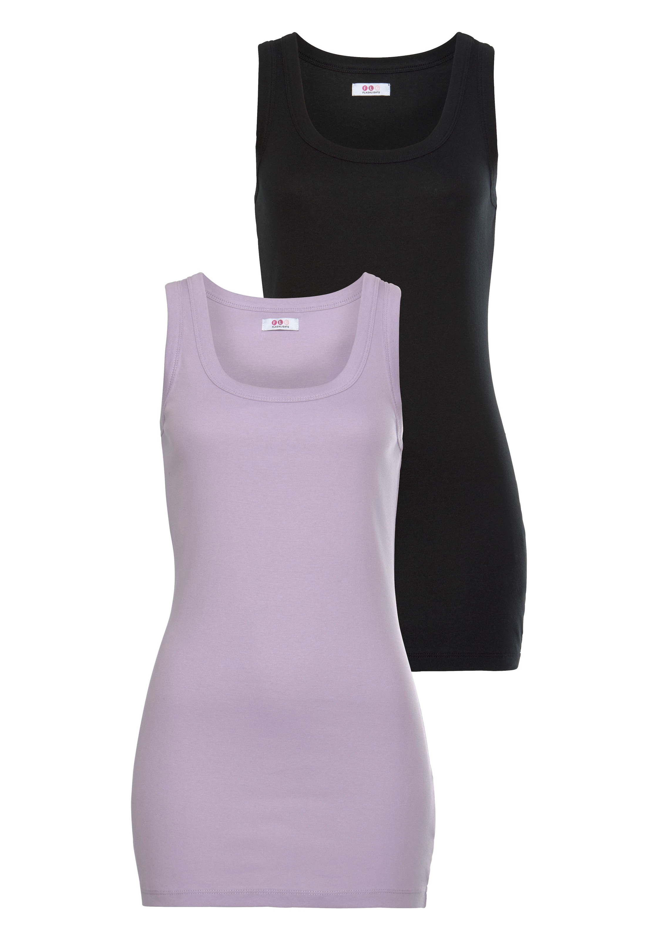 Flashlights Tanktop Packung, 2er-Pack, 2 Stk. in Longform günstig online kaufen