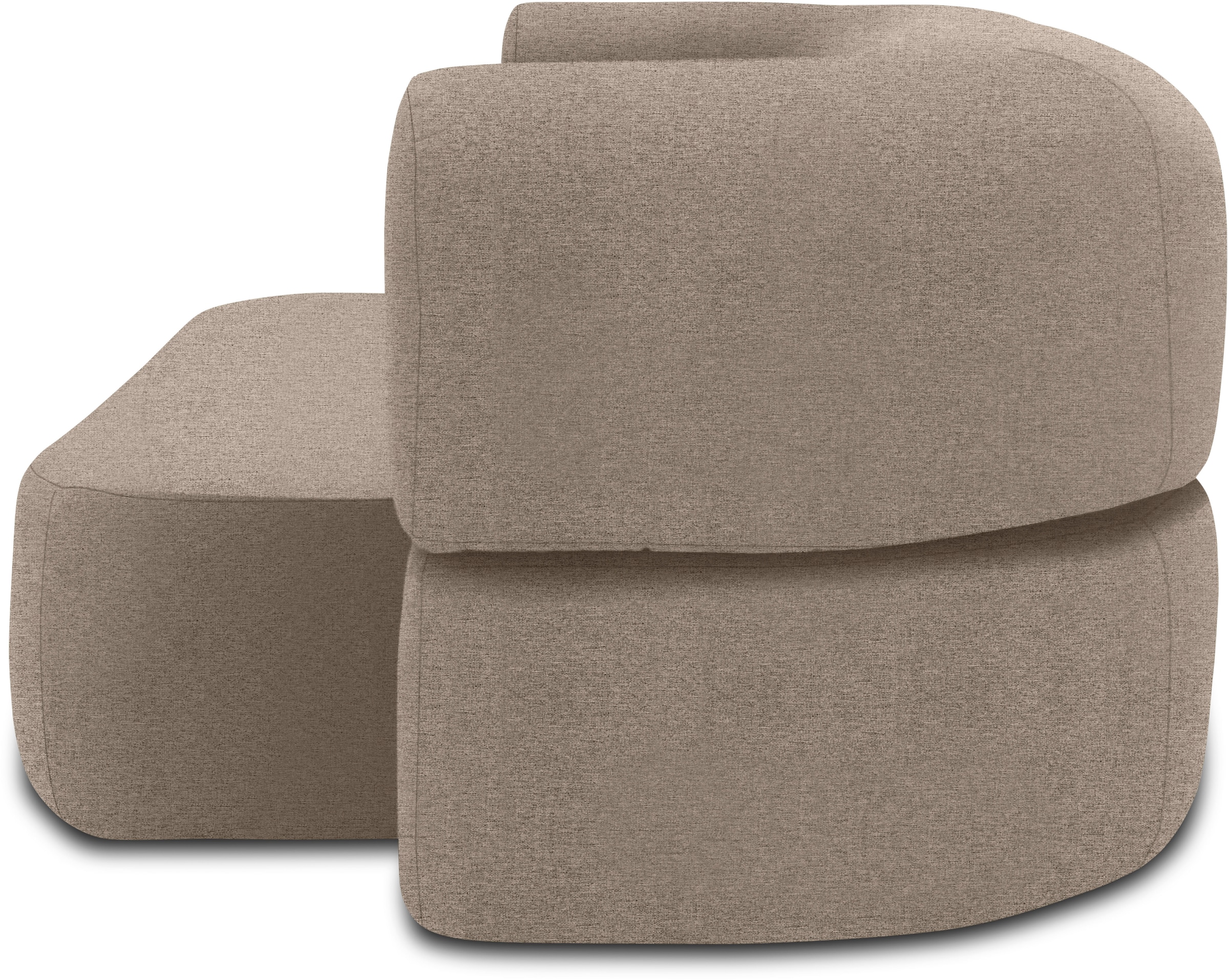 INOSIGN Schlafsofa »Denair oval Federkern«, 2-Sitzer durch Klappen verwandeln in eine Liegefläche