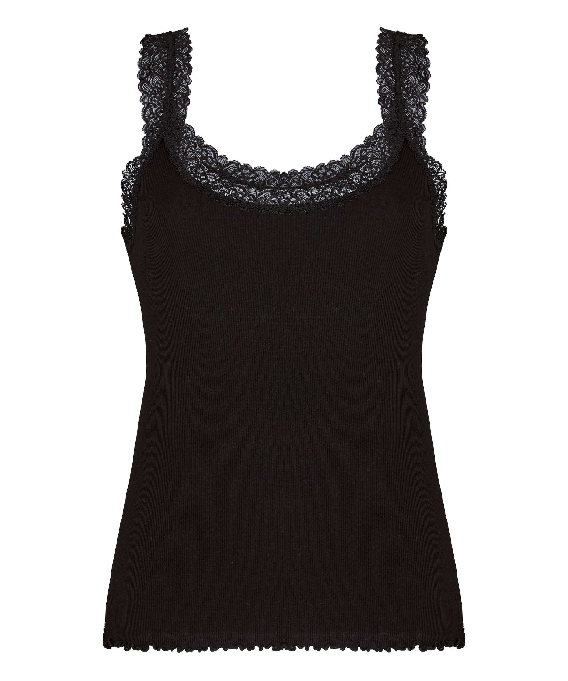 Hunkemöller Pyjama »Rippjersey-Top mit Spitze«