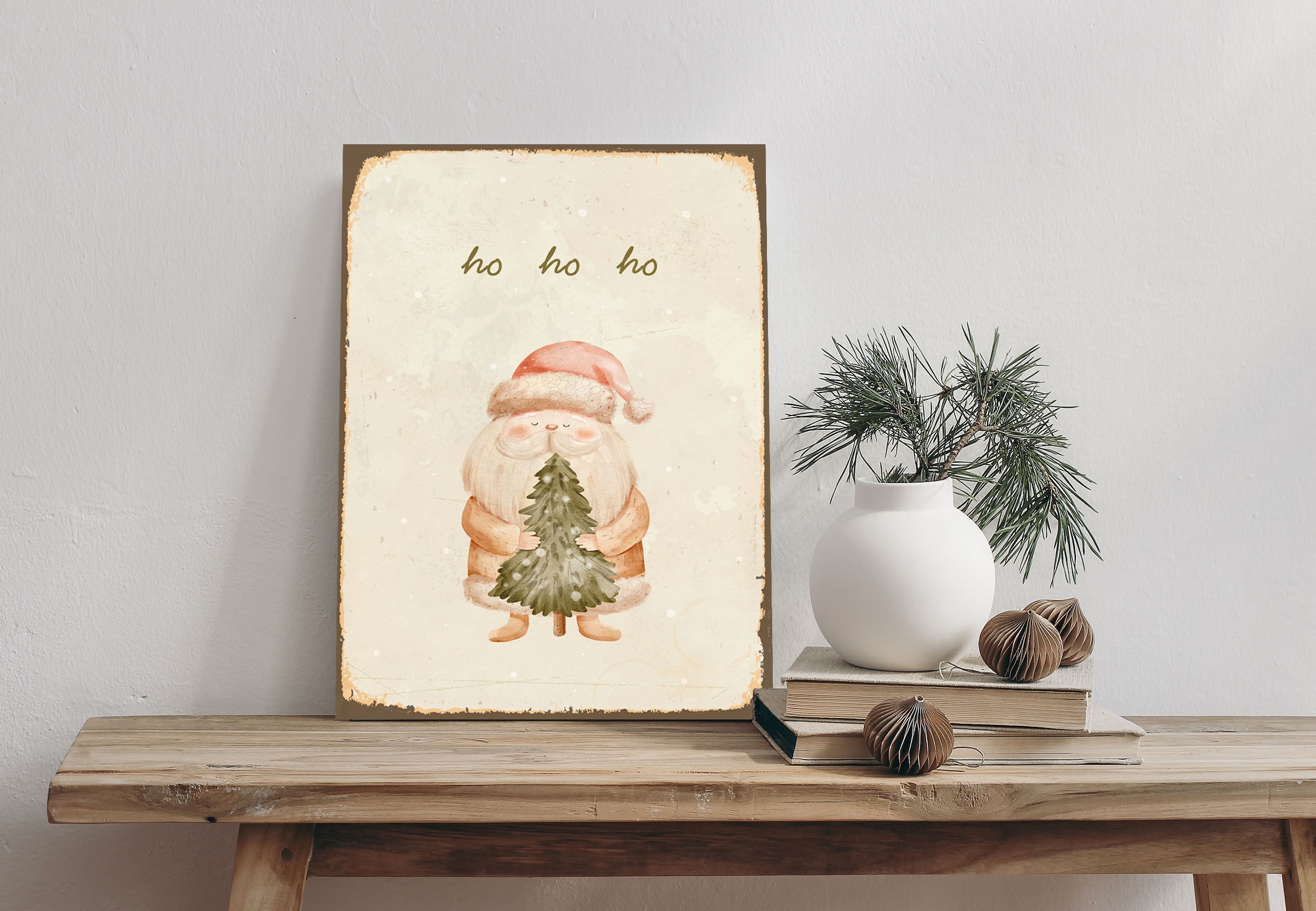 queence Alu-Dibond-Druck "Weihnachtsmann", Weihnachtsmann-Weihnachten, (1 S günstig online kaufen