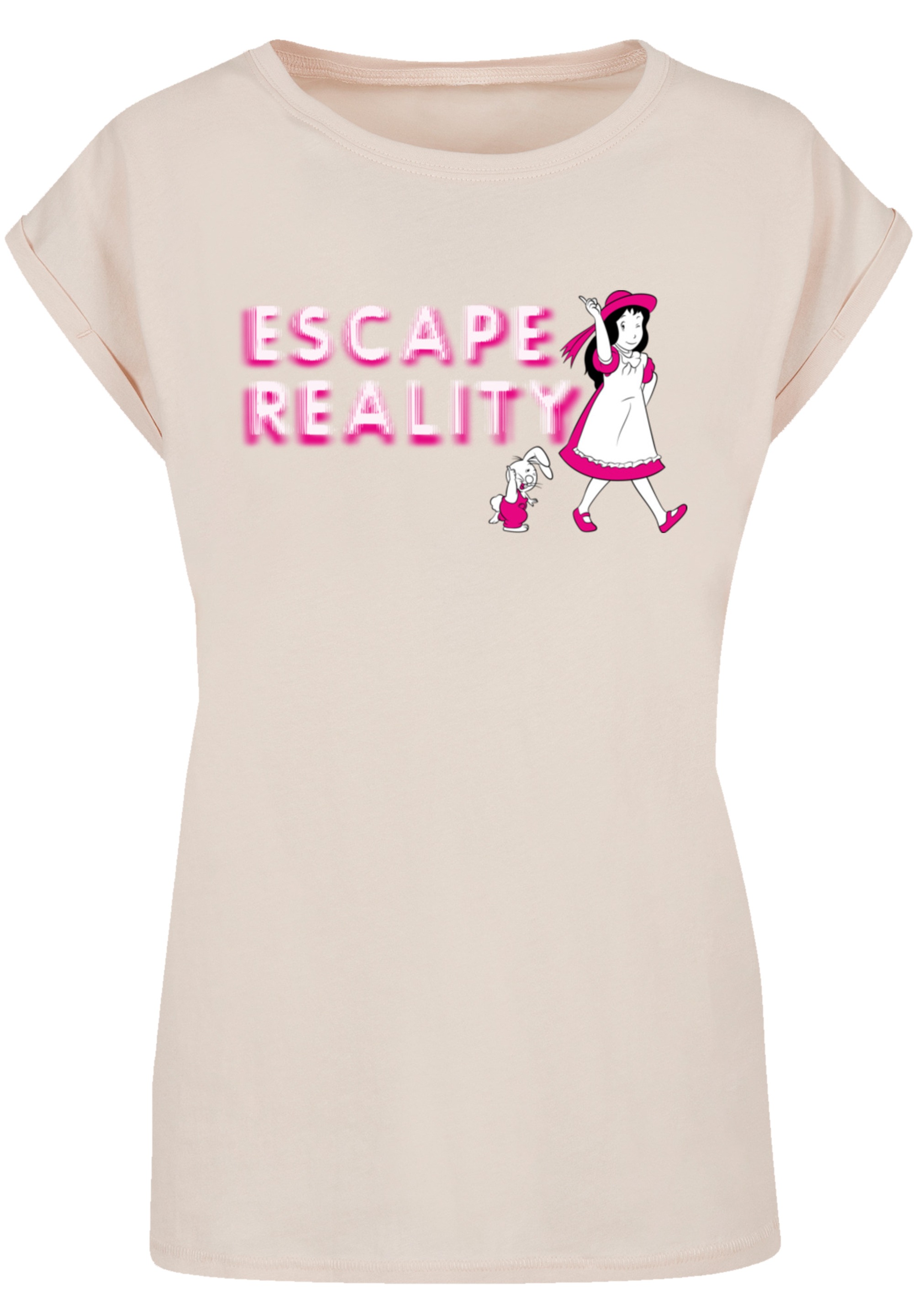 F4NT4STIC T-Shirt »Alice im Wunderland Escape Reality«, Retro, Heroes of Childhood, TV Serie