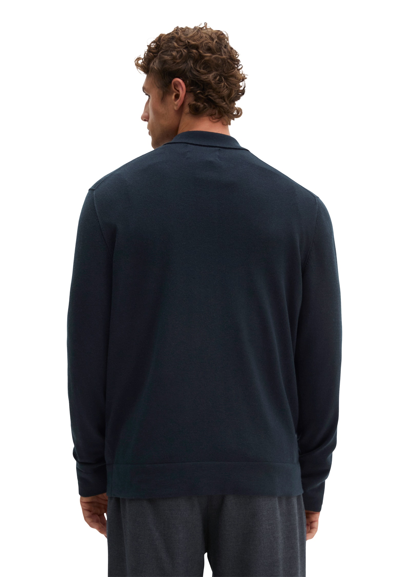 Marc O'Polo Langarm-Poloshirt »aus weicher Schurwolle«