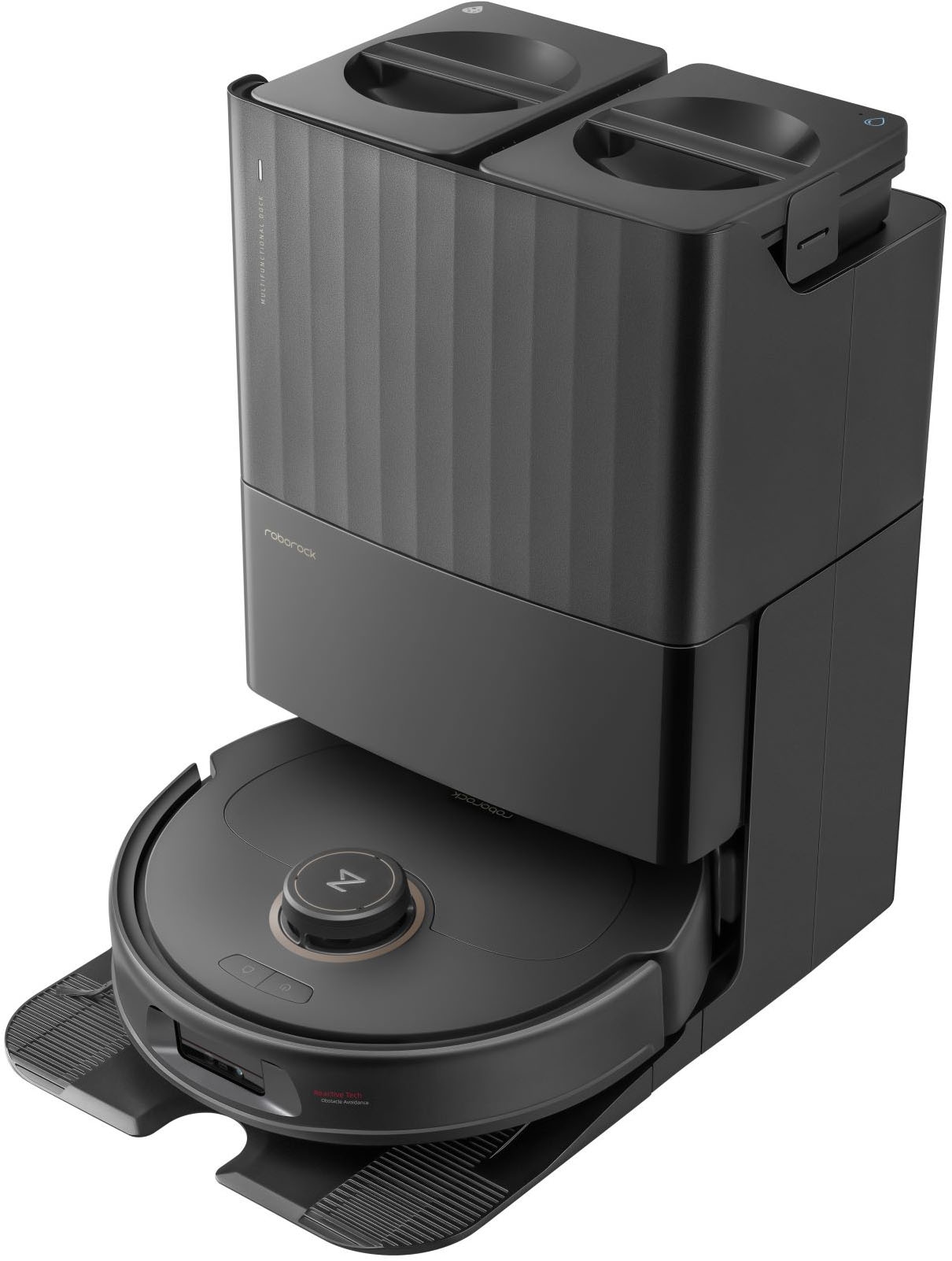 Roborock Saugroboter "mit Wischfunktion Roborock QREVO MaxV Black, FlexiArm günstig online kaufen