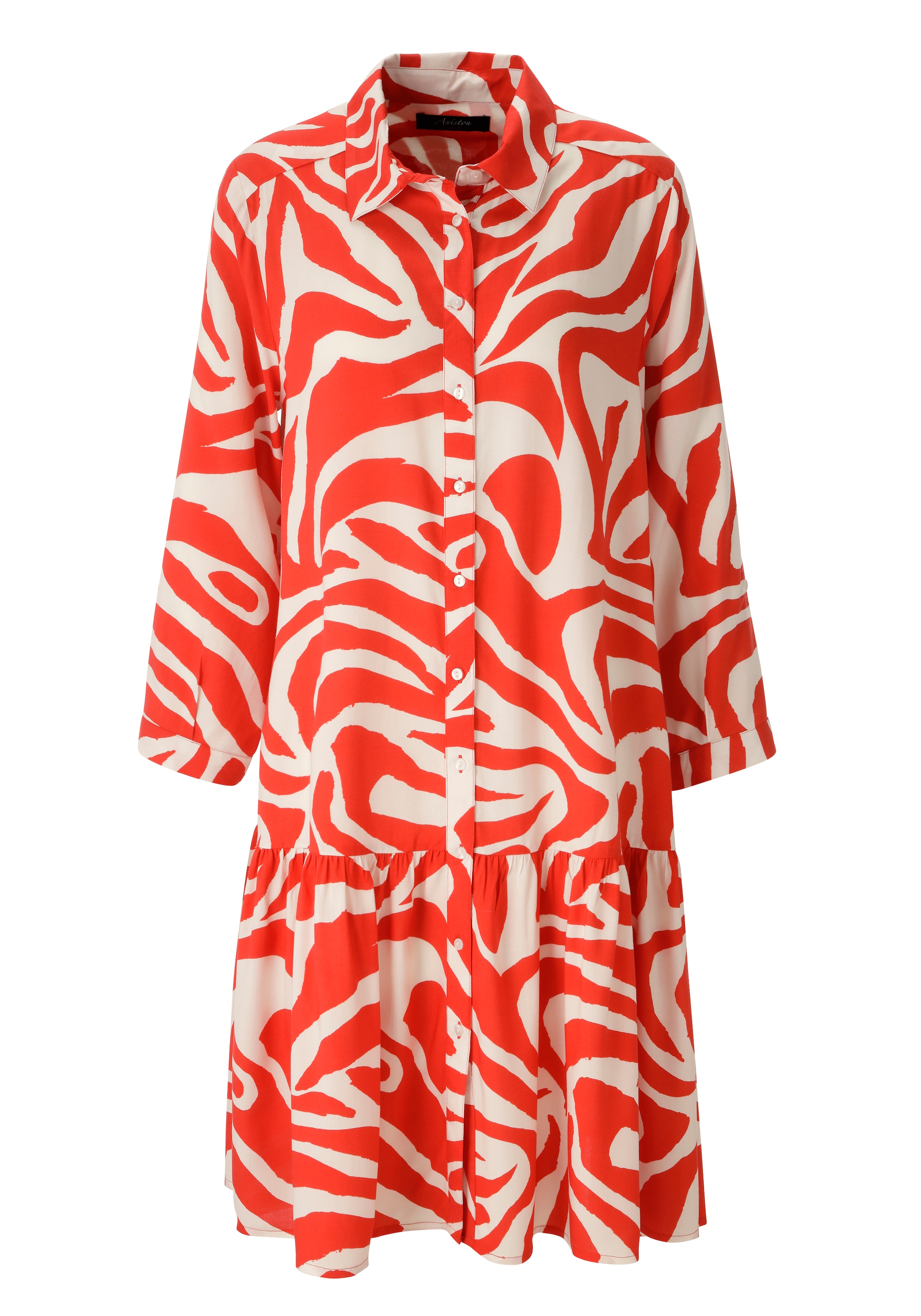 Aniston CASUAL Blusenkleid mit extravagantem, grafischen Druck - NEUE KOLLEKTION