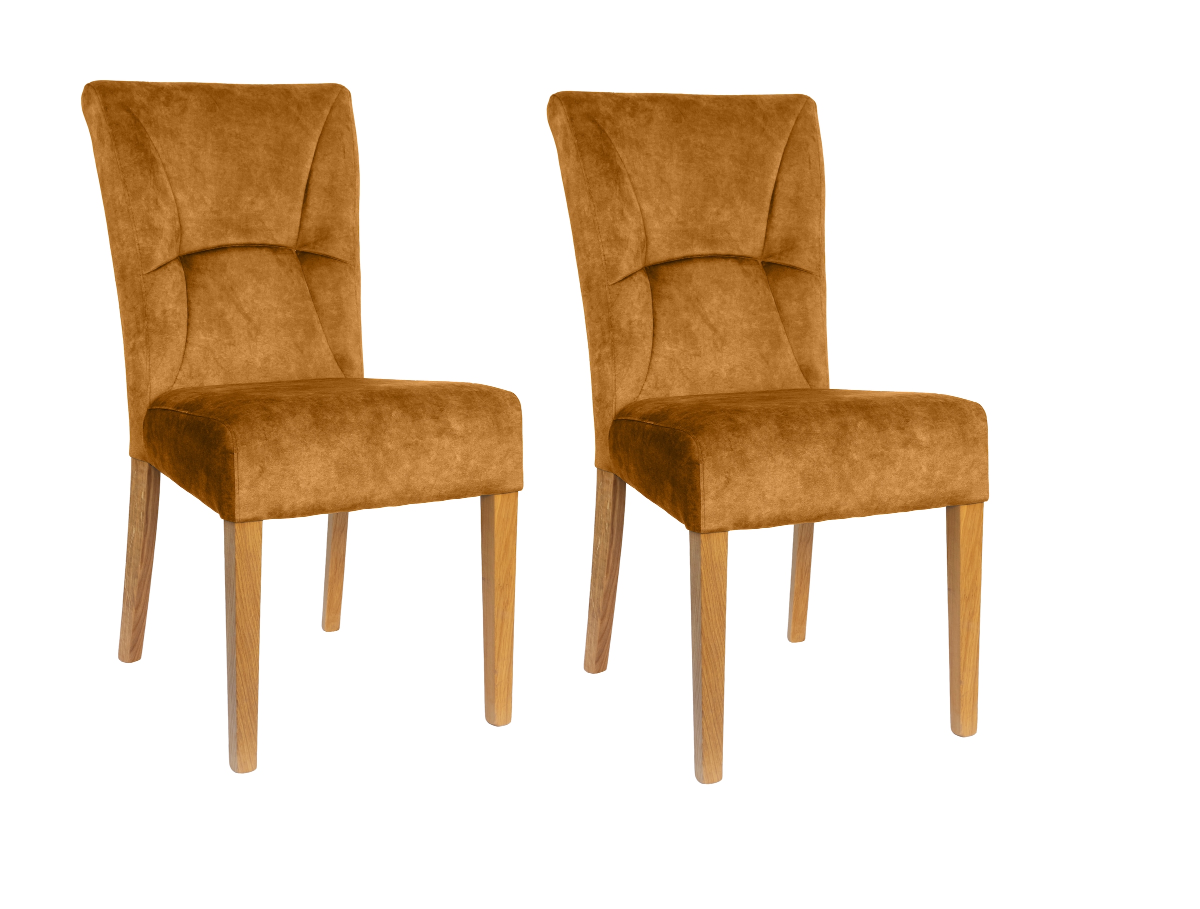 Home affaire 4-Fußstuhl "Henry" (Set) 2 Stk. Samtvelours Sitz und Rücken ge günstig online kaufen