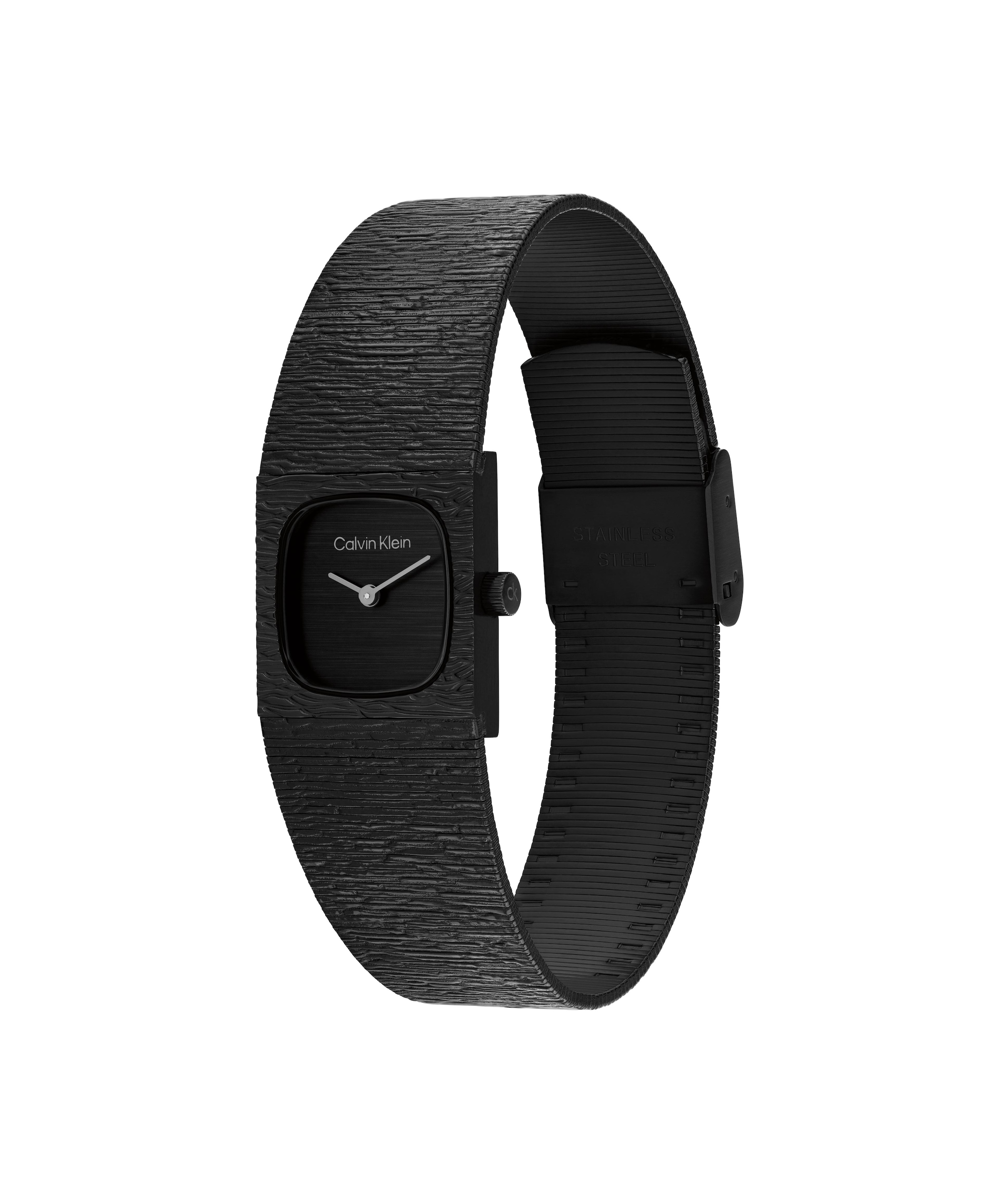Calvin Klein Quarzuhr »SOPHISTICATED SQUARE« Armbanduhr, Damenuhr, Edelstahlarmband, analog