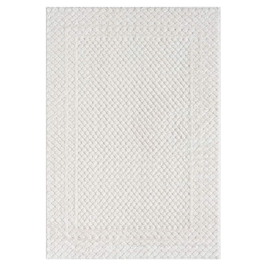 Carpet City Hochflor-Teppich »FOCUS627«, rechteckig, 20 mm Höhe, Boho-Teppich, Hochtief-Muster/ 3D-Effekt, für Wohnzimmer, Schlafzimmer